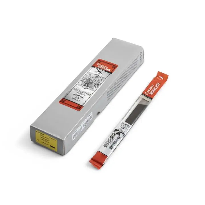 NICHOLSON Mill Single Cut Second File, 6 in - GW 08385NN NICHOLSON