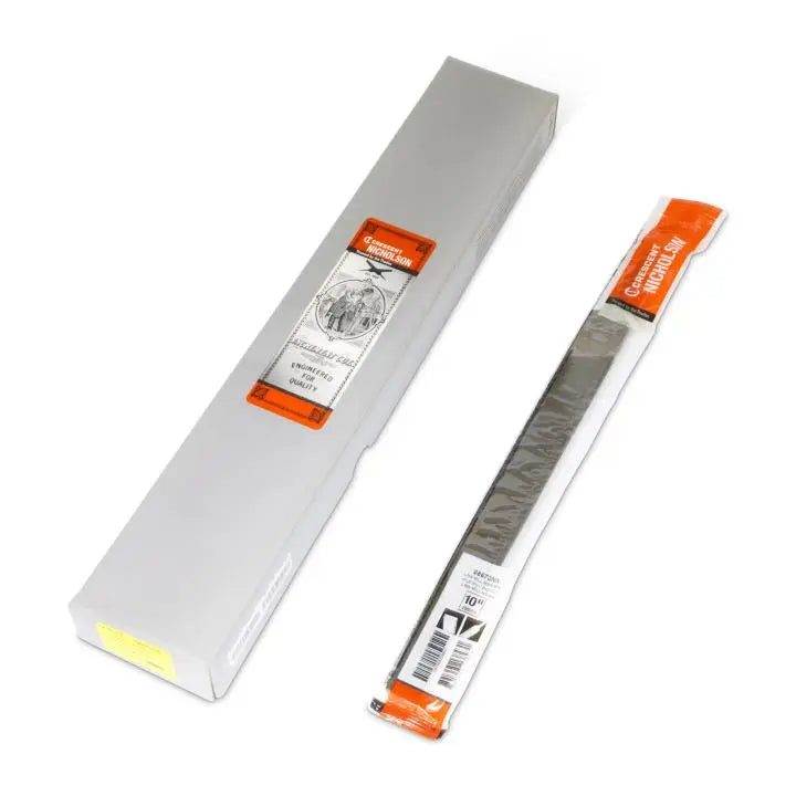 NICHOLSON Mill Single Cut Second File, 10 in - GW 08673NN NICHOLSON