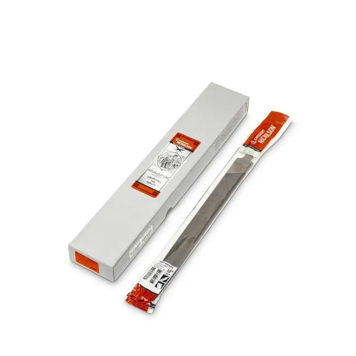 NICHOLSON Mill Single Cut Smooth File, 12 in - GW 08799NN NICHOLSON