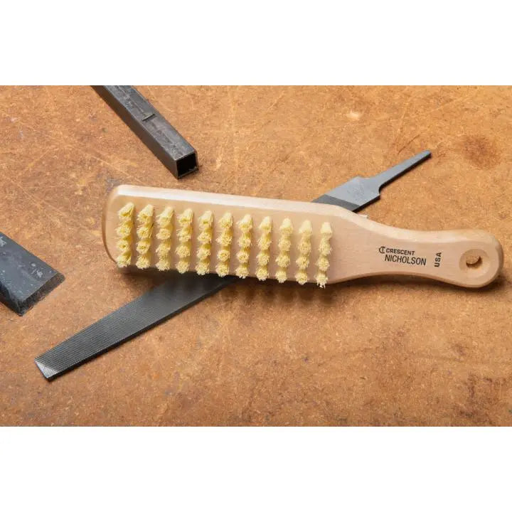 NICHOLSON File Card and Brush, 10 in - GW 21467 NICHOLSON