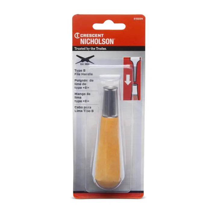NICHOLSON Type-B Wooden Handle, 4-1/8 in - GW 21522N NICHOLSON