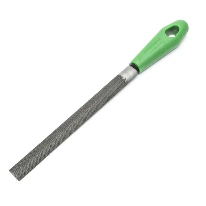 NICHOLSON Half Round Double Cut Bastard File with Green Handle, 8 in - GW 21745N NICHOLSON