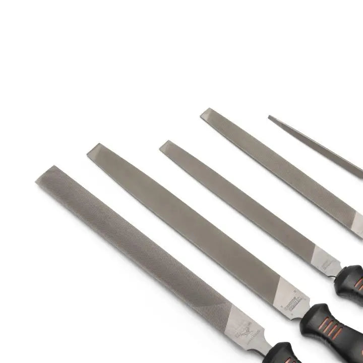 NICHOLSON Set of 5 General Purpose File with Ergonomic Handles, 6 in, 8 in and 10 in - GW 22040HNNN NICHOLSON