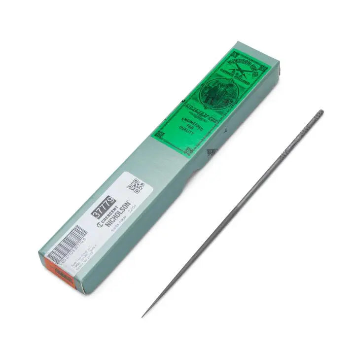 NICHOLSON Number 0 Cut Round Needle File, 6-1/4 in - GW 37779 NICHOLSON