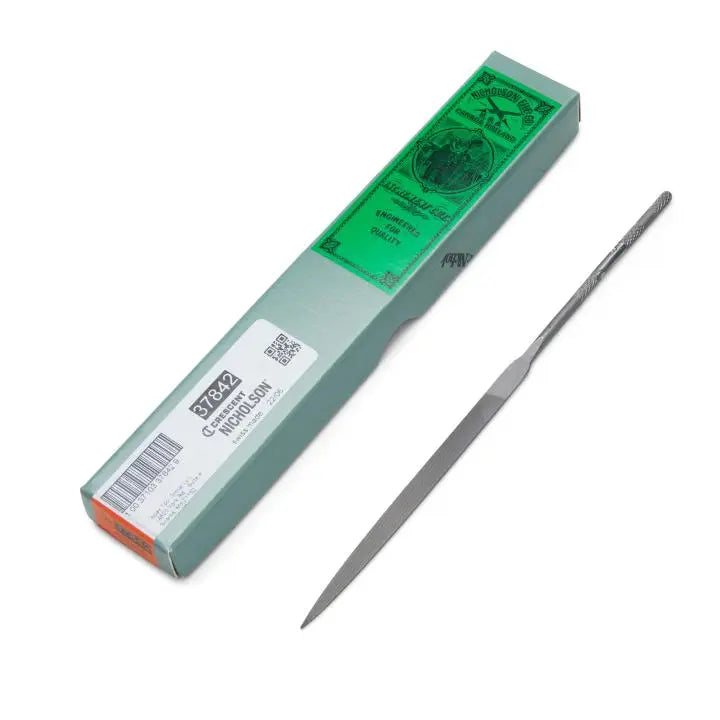 NICHOLSON Number 2 Cut Flat Needle File, 6-1/4 in - GW 37842 NICHOLSON