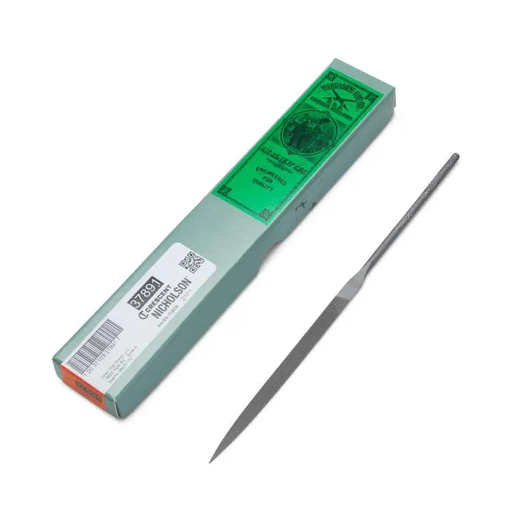 NICHOLSON Number 0 Cut Safe Back Knife Needle File, 6-1/4 in - GW 37891 NICHOLSON