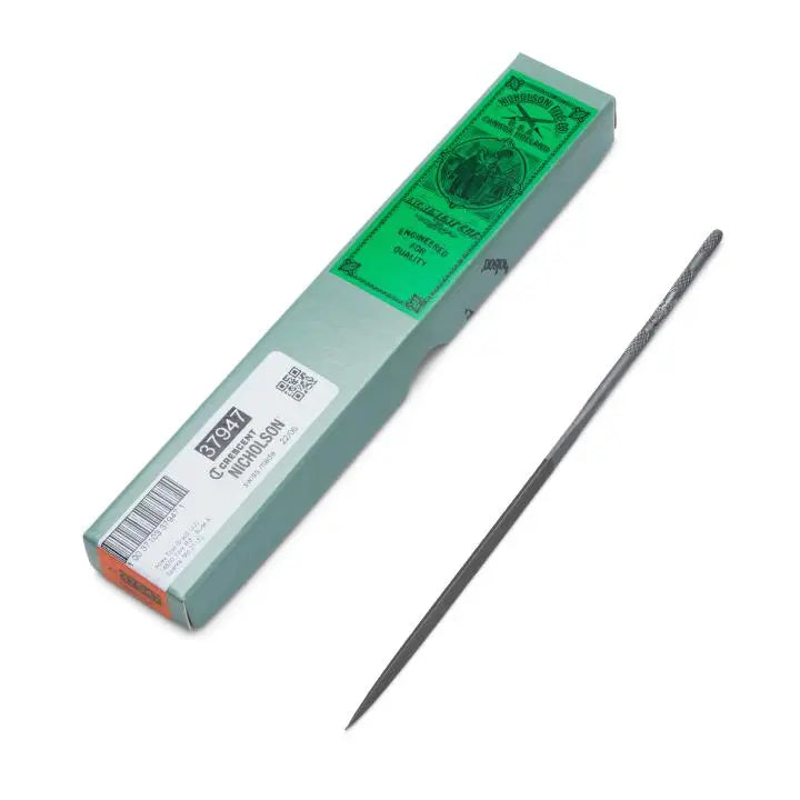 NICHOLSON Number 0 Cut Three Square Needle File, 6-1/4 in - GW 37947 NICHOLSON