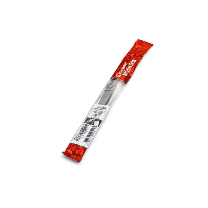 NICHOLSON Half Round Double Cut Bastard File, 4 in - GW 04695N NICHOLSON