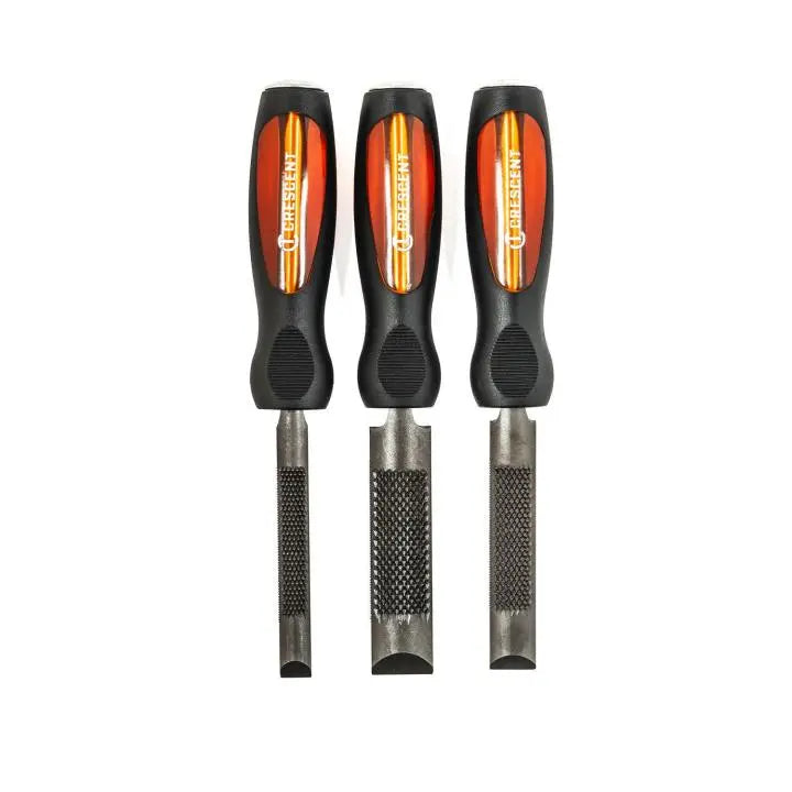 NICHOLSON Set of 3 4-in-1 Combination Chisel and Wood Rasp - GW WCSET3CMNNN NICHOLSON