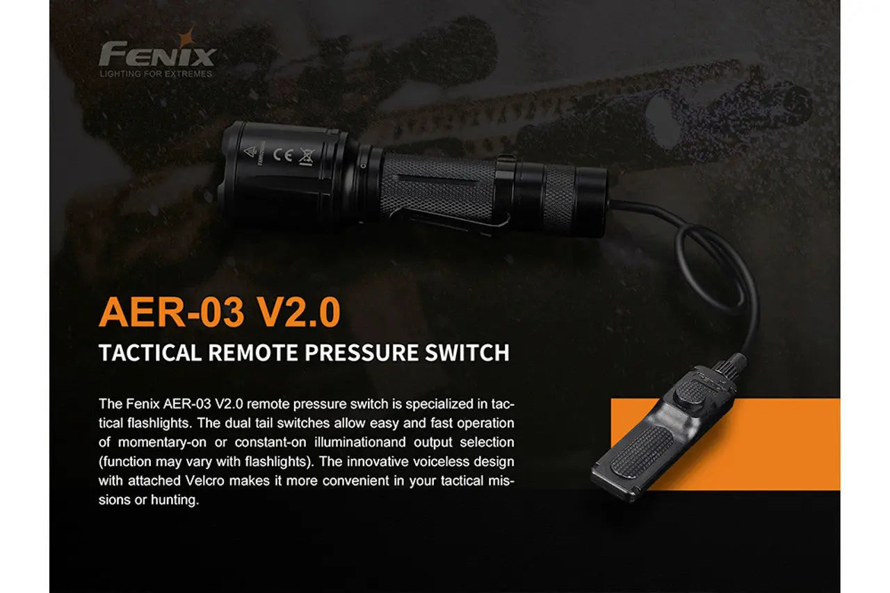 Fenix Tactical Remote Pressure Switch, Dual Tail Design - F FX-AER03V2 Fenix