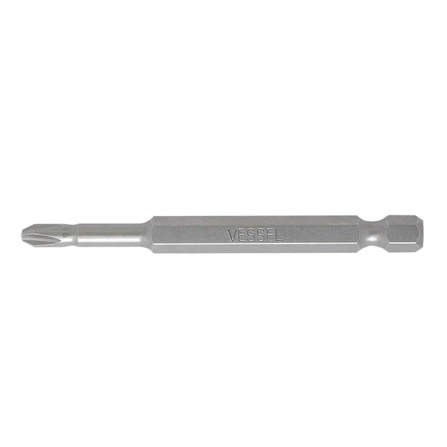 Vessel Tools Set of 2 Neck Torsion Power Bit No. NT, PH2 x 75mm - VL NTPH275P2 Vessel Tools
