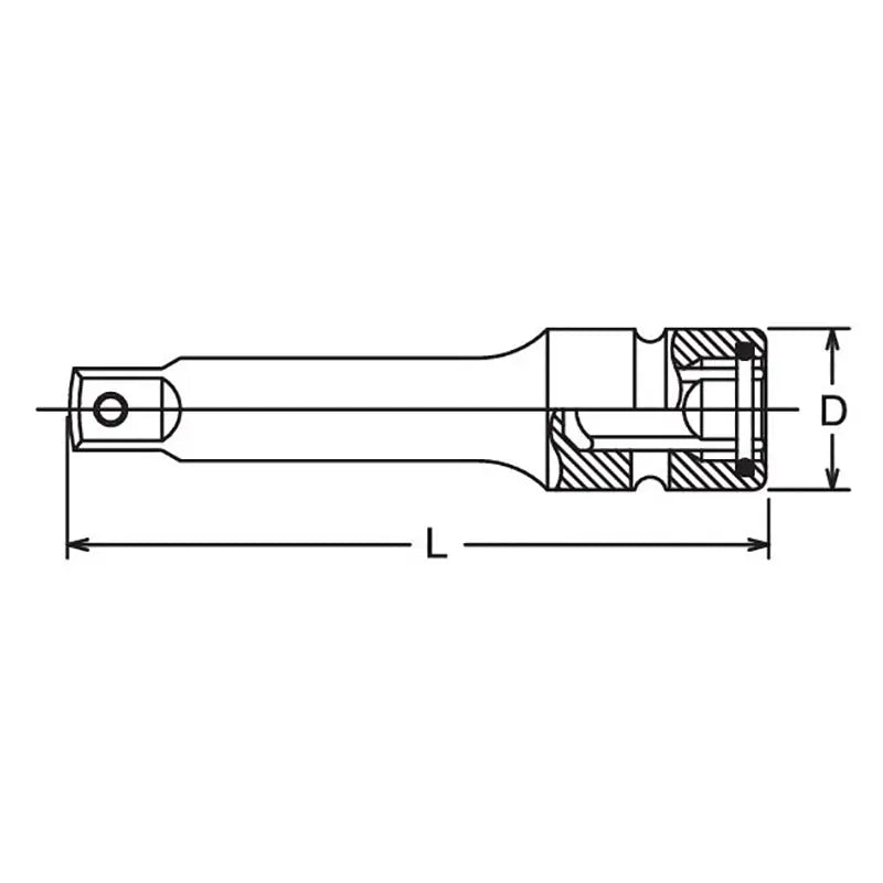 Ko-ken Tools 1/2 Sq. Dr. Adaptor 3/8 Square 75mm Pin type Ko-ken Tools