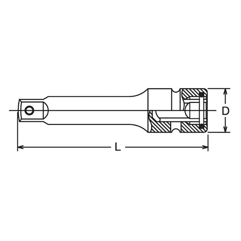 Ko-ken Tools 1/2 Sq. Dr. Extension Bar Pin 175mm Sleeve Drive Ko-ken Tools