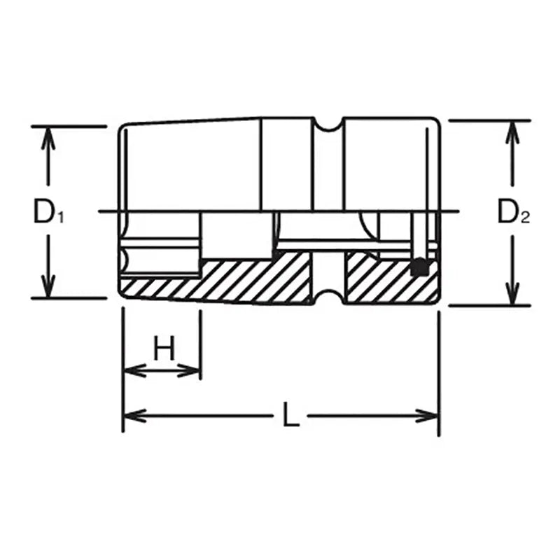 Ko-ken Tools 3/4 Sq. Dr. Socket 18mm 6 point 65mm Sleeve Drive Ko-ken Tools