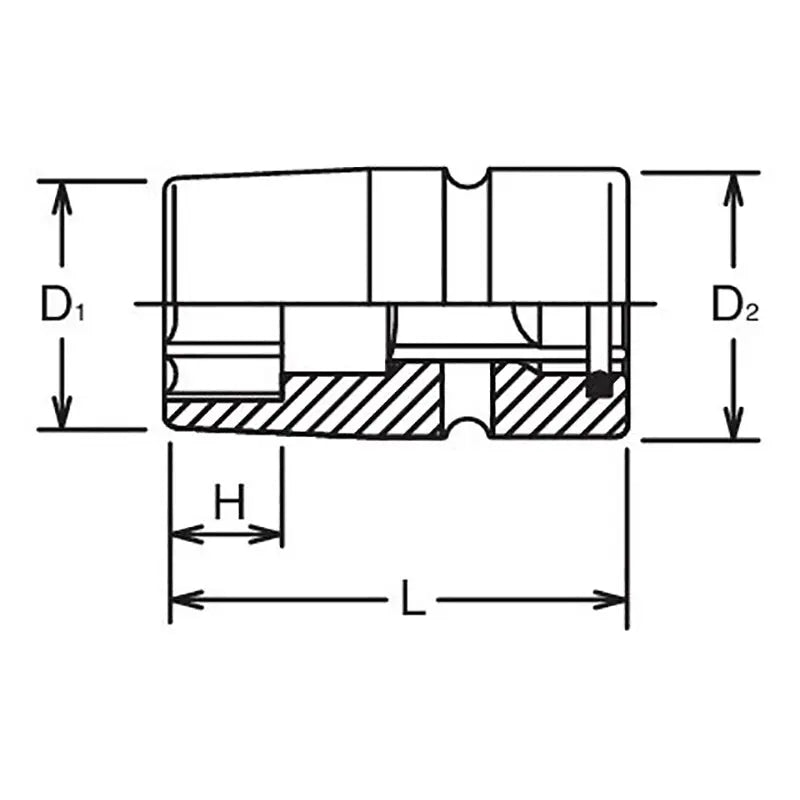 Ko-ken Tools 3/4 Sq. Dr. Socket 28mm 6 point 68mm Sleeve Drive Ko-ken Tools
