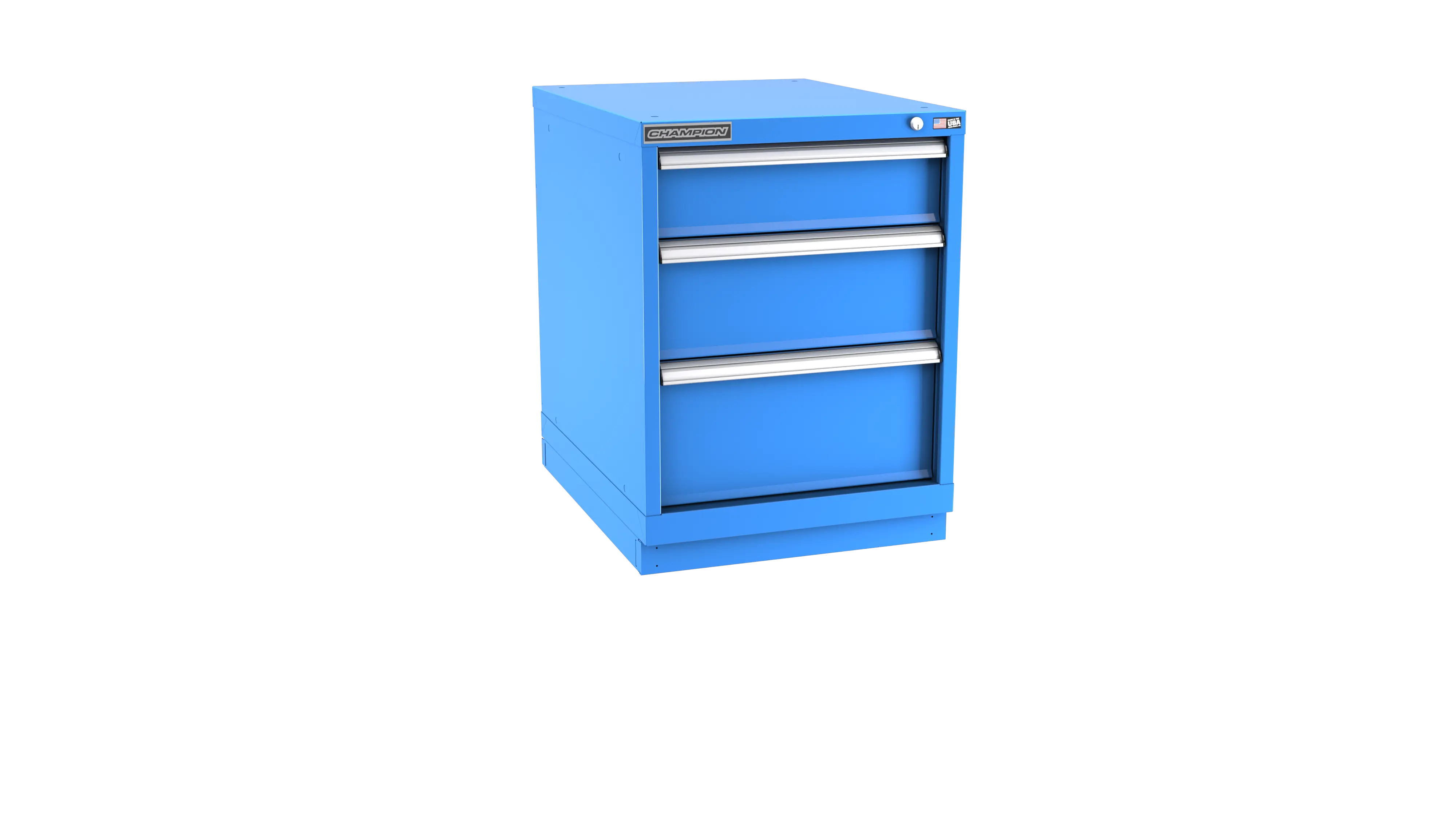 Champion Tool 3-Drawer Modular Cabinet, 22-3/16 W x 29-7/8 H x 28-1/2 D in - CM NW1200-0301-ILC-FTB Champion Tool Storage