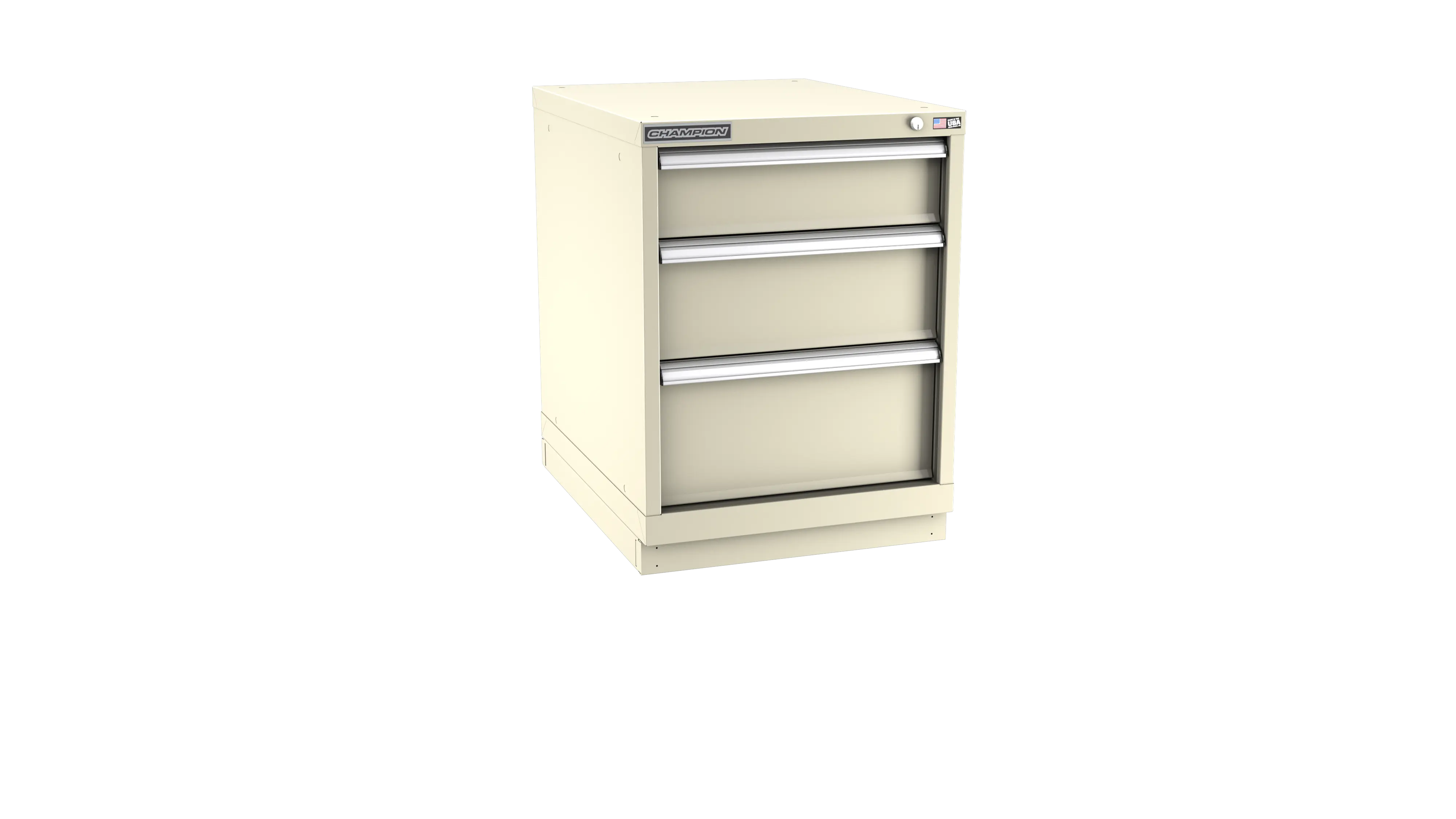 Champion Tool 3-Drawer Modular Cabinet, 22-3/16 W x 29-7/8 H x 28-1/2 D in - CM NW1200-0301-ILC-FTB Champion Tool Storage