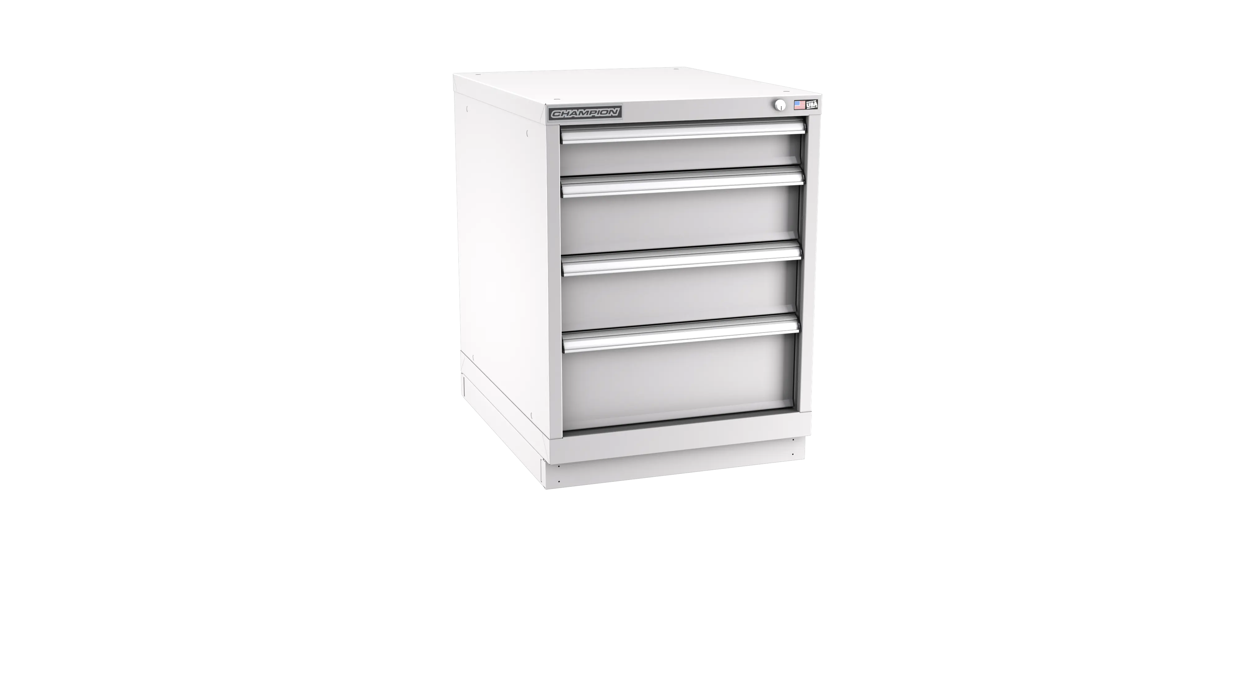 Champion Tool 4-Drawer Metal Modular Storage Cabinet with 33 Internal Compartments, 22-3/16 W x 29-7/8 H x 28-1/2 D in - CM NW1200-0401-ILC-FTB Champion Tool Storage