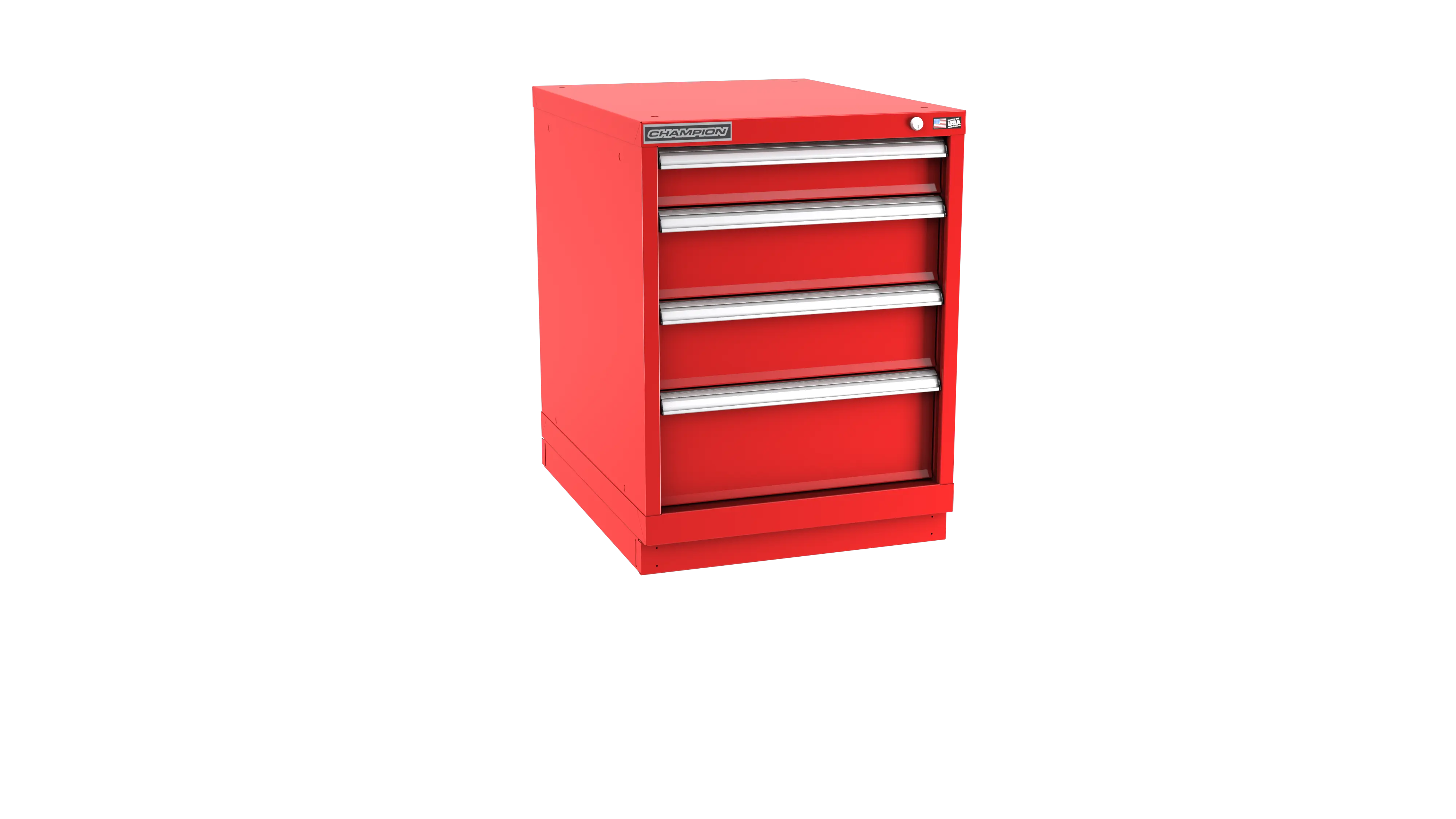 Champion Tool 4-Drawer Metal Modular Storage Cabinet with 33 Internal Compartments, 22-3/16 W x 29-7/8 H x 28-1/2 D in - CM NW1200-0401-ILC-FTB Champion Tool Storage