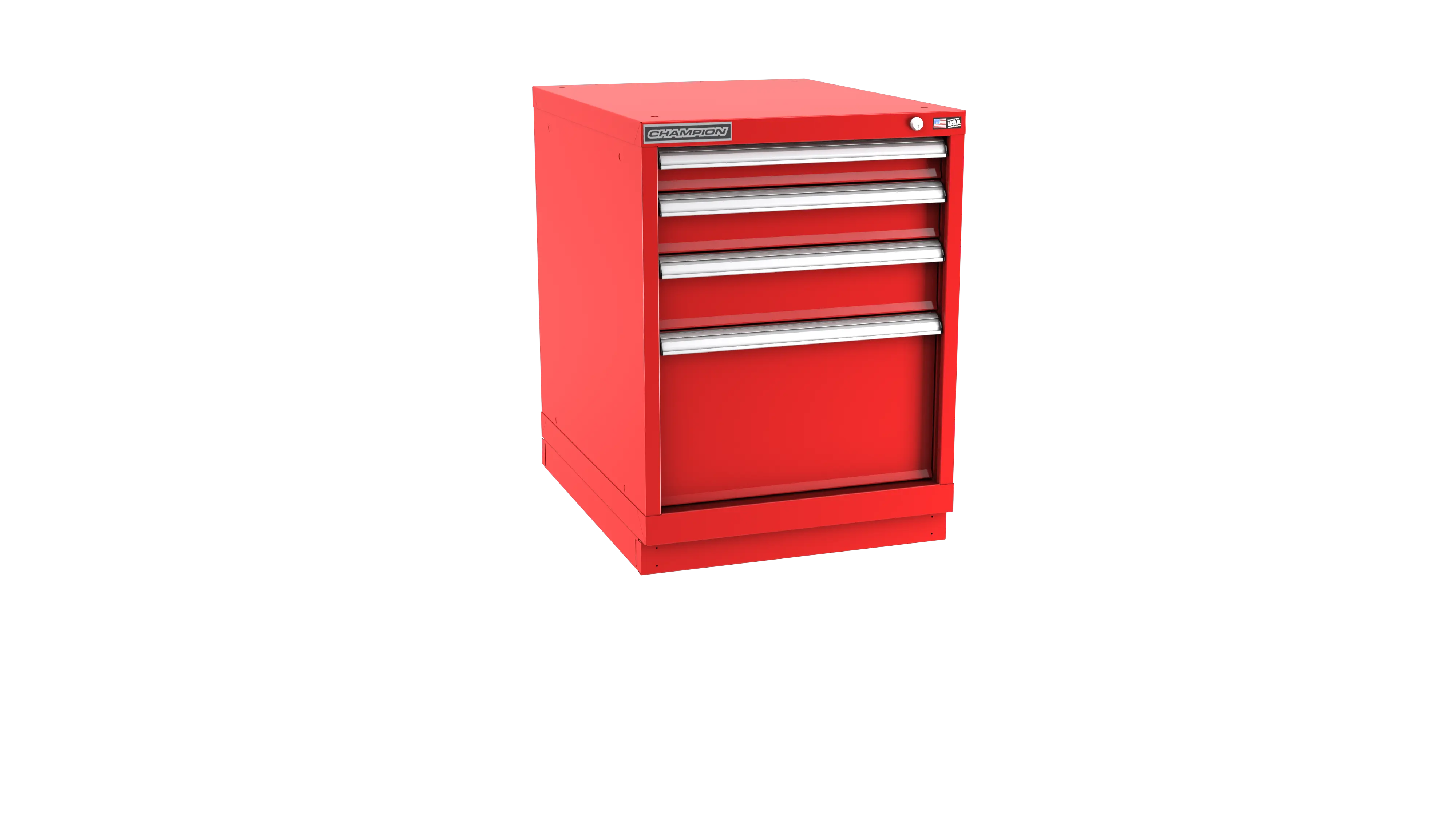Champion Tool 4-Drawer Metal Modular Storage Cabinet with 29 Internal Compartments, 22-3/16 W x 29-7/8 H x 28-1/2 D in - CM NW1200-0402-ILC-FTB Champion Tool Storage
