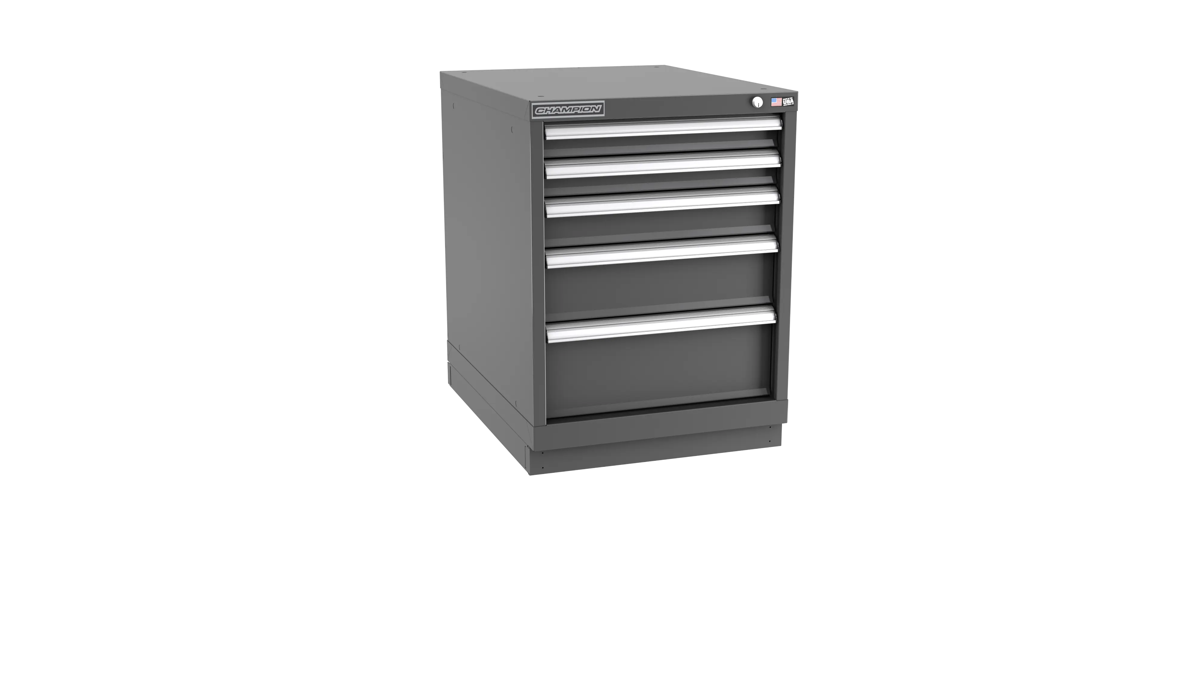 Champion Tool 5-Drawer Metal Modular Storage Cabinet with 49 Internal Compartments, 22-3/16 W x 29-7/8 H x 28-1/2 D in - CM NW1200-0502-ILC-FTB Champion Tool Storage