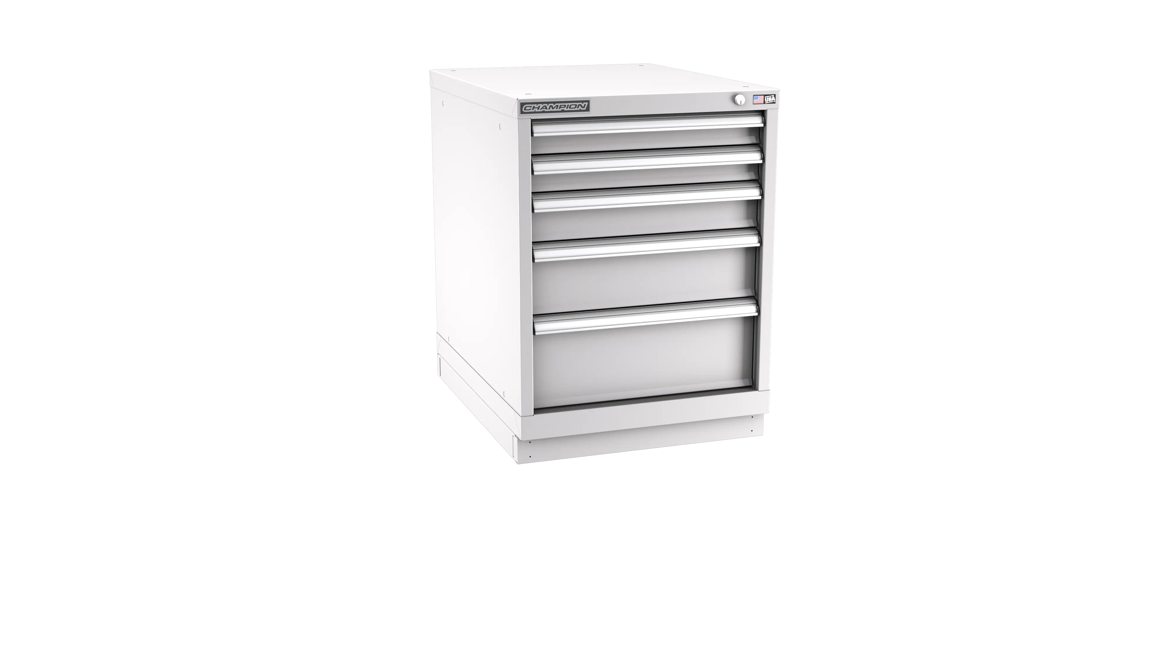Champion Tool 5-Drawer Metal Modular Storage Cabinet with 49 Internal Compartments, 22-3/16 W x 29-7/8 H x 28-1/2 D in - CM NW1200-0502-ILC-FTB Champion Tool Storage