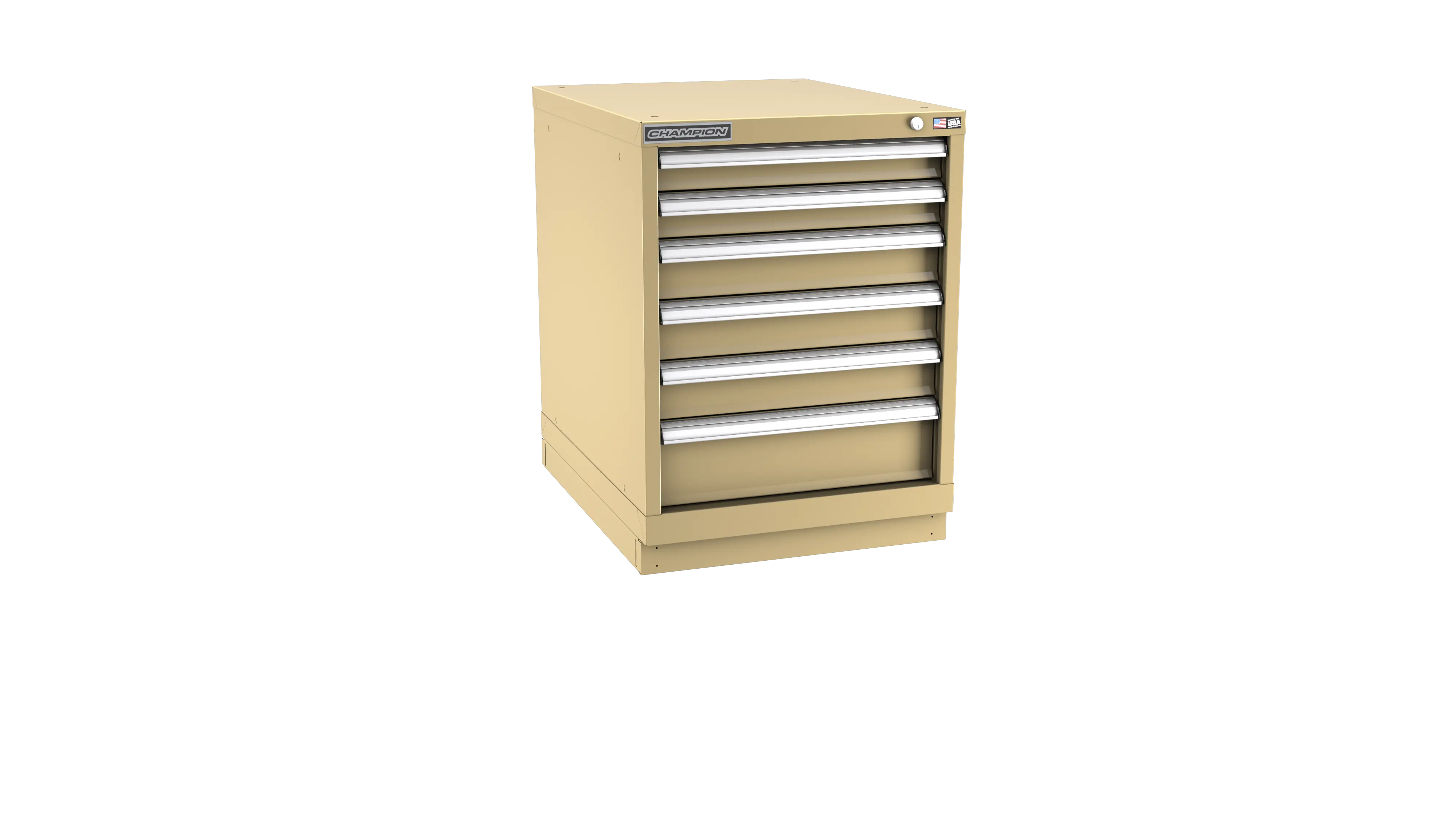 Champion Tool 6-Drawer Modular Cabinet, 22-3/16 W x 29-7/8 H x 28-1/2 D in - CM NW1200-0601-ILC-FTB Champion Tool Storage