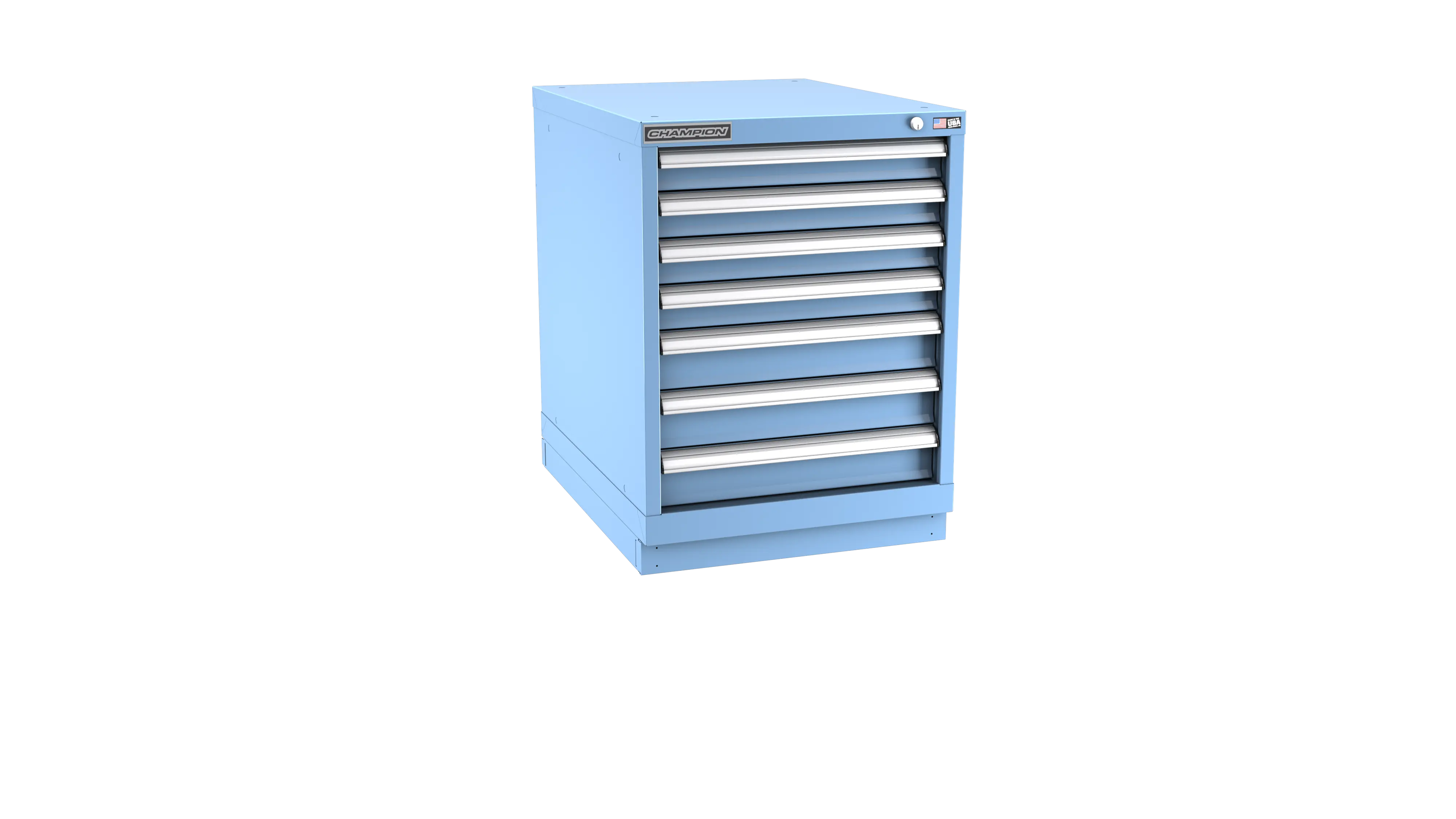 Champion Tool 7-Drawer Modular Cabinet, 22-3/16 W x 29-7/8 H x 28-1/2 D in - CM NW1200-0701-ILC-FTB Champion Tool Storage
