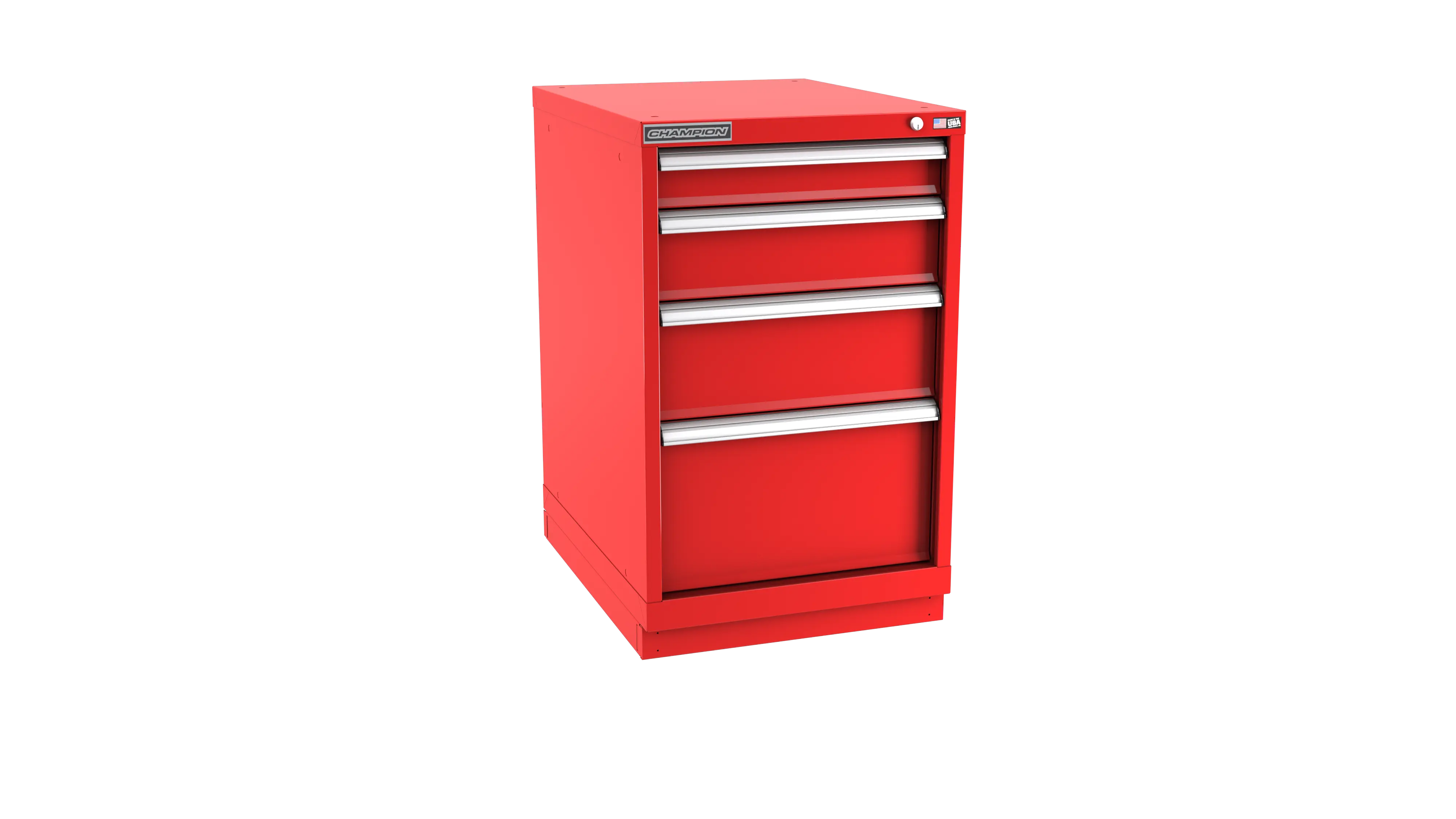 Champion Tool 4-Drawer Metal Modular Storage Cabinet with 21 Internal Compartments, 22-3/16 W x 35-7/8 H x 28-1/2 D in - CM NW1500-0401-ILC-FTB Champion Tool Storage