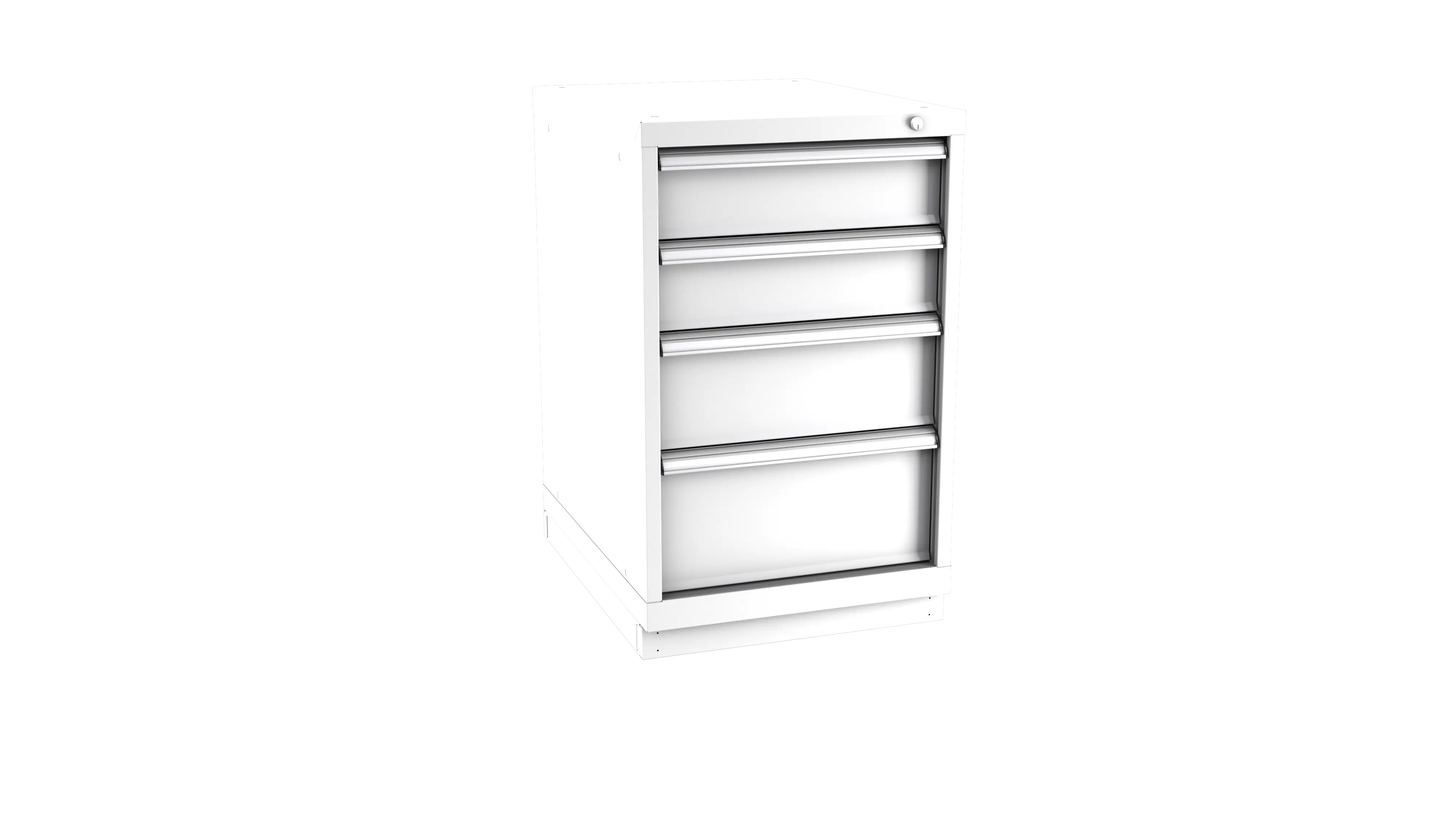 Champion Tool 4-Drawer Metal Modular Storage Cabinet with 29 Internal Compartments, 22-3/16 W x 35-7/8 H x 28-1/2 D in - CM NW1500-0402-ILC-FTB Champion Tool Storage