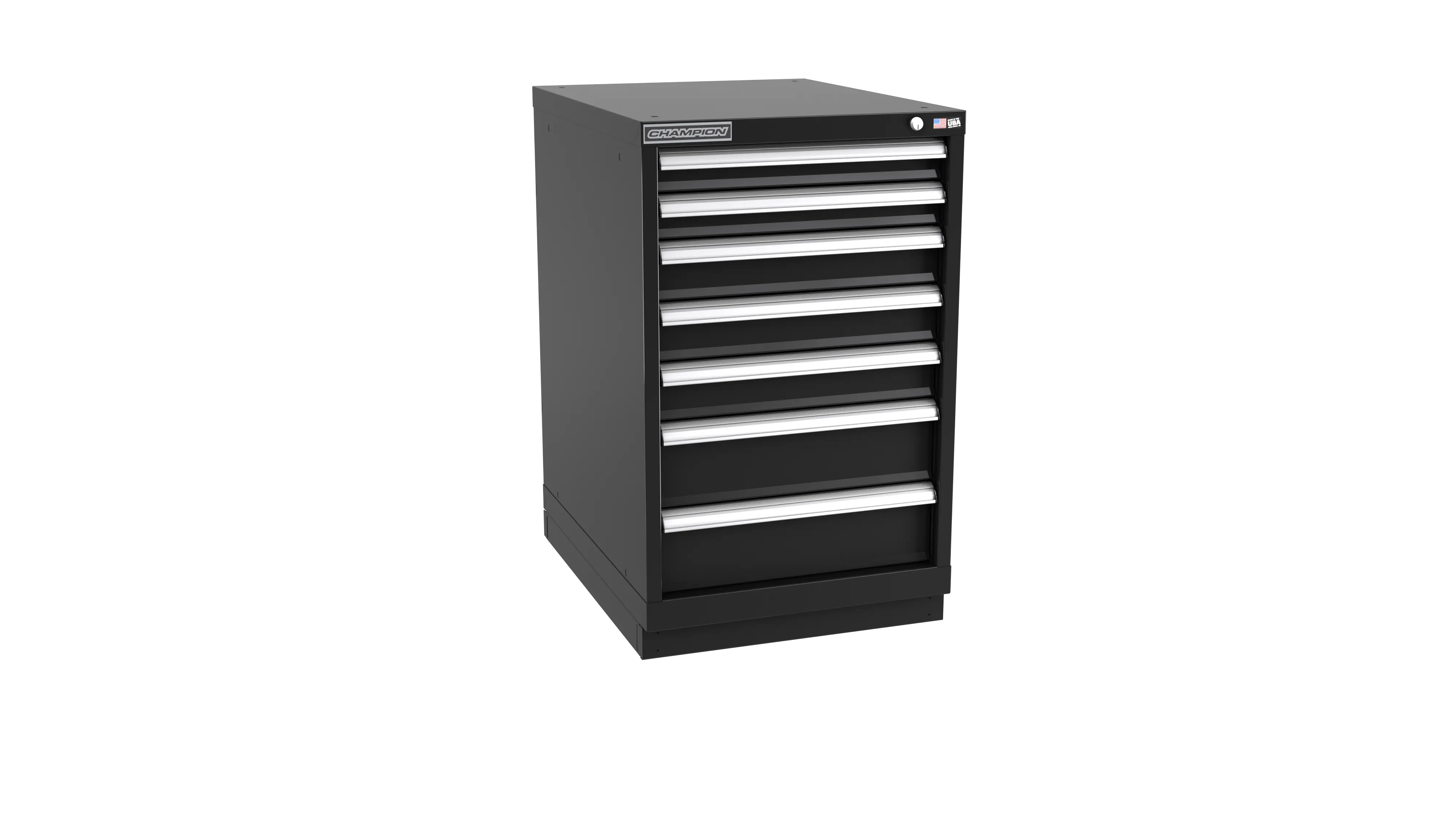 Champion Tool 7-Drawer Modular Cabinet, 22-3/16 W x 35-7/8 H x 28-1/2 D in, 5-1/8 D in Drawer Height - CM NW1500-0701-ILC-FTB Champion Tool Storage