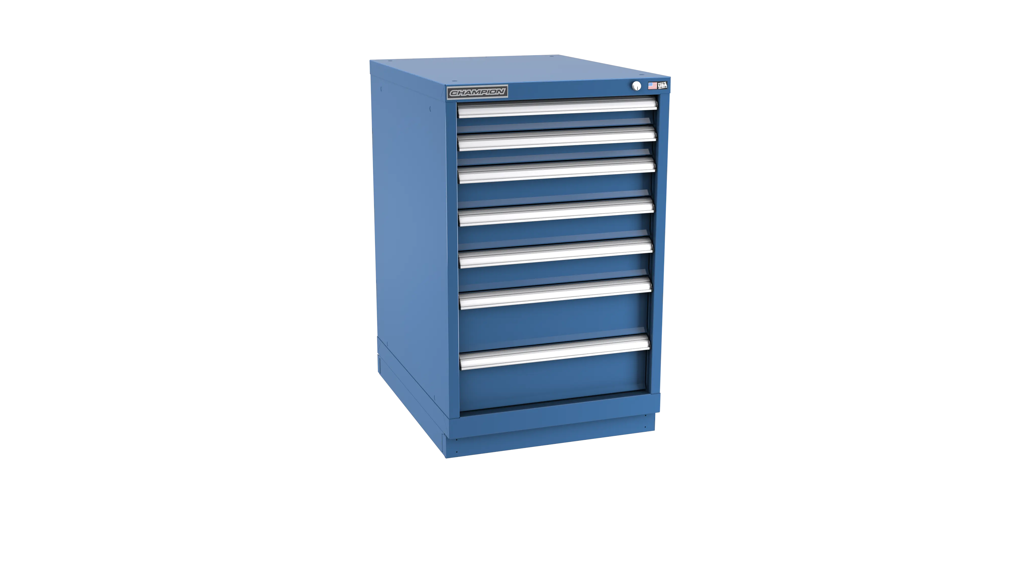 Champion Tool 7-Drawer Modular Cabinet, 22-3/16 W x 35-7/8 H x 28-1/2 D in, 5-1/8 D in Drawer Height - CM NW1500-0701-ILC-FTB Champion Tool Storage