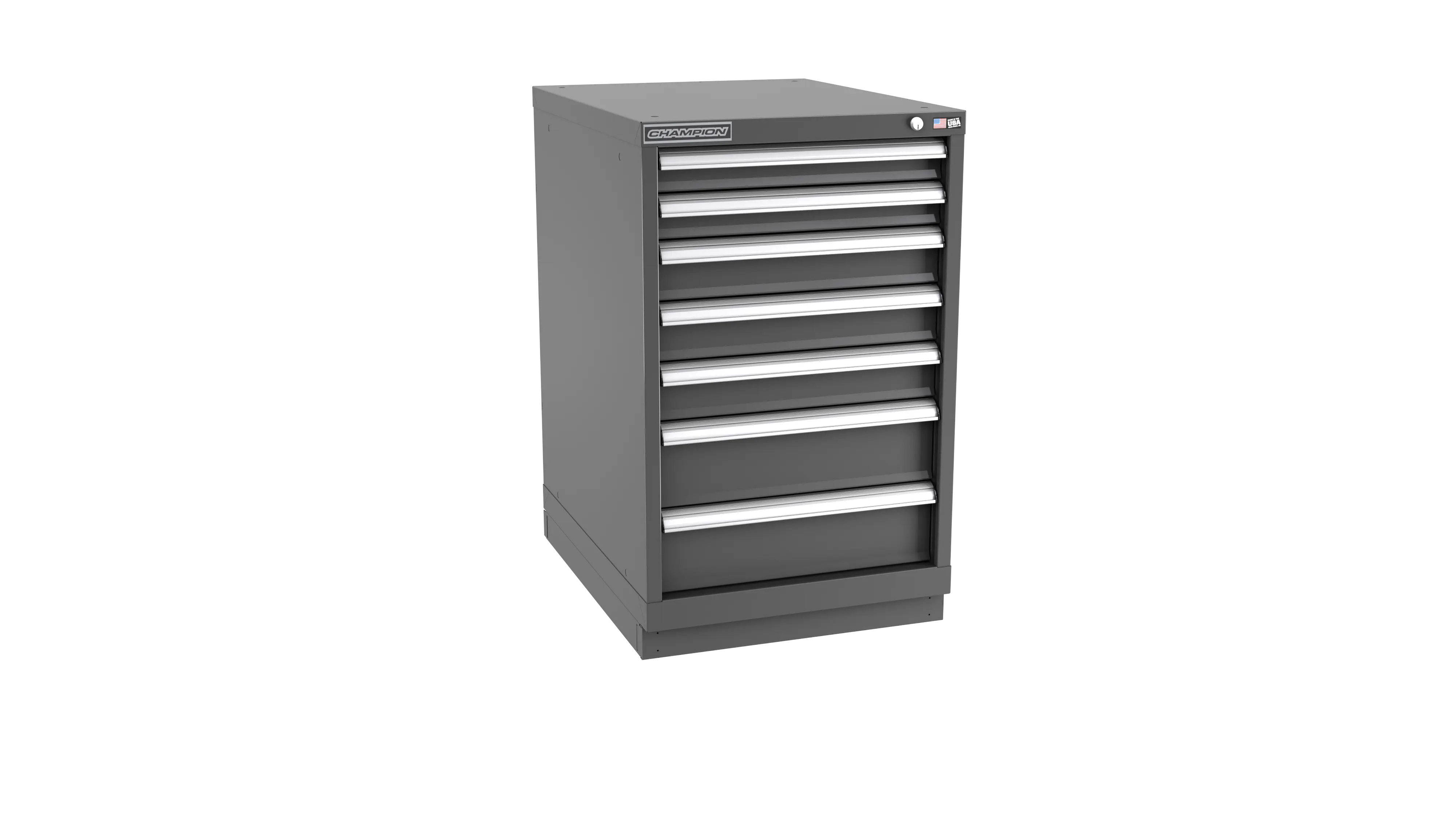 Champion Tool 7-Drawer Modular Cabinet, 22-3/16 W x 35-7/8 H x 28-1/2 D in, 5-1/8 D in Drawer Height - CM NW1500-0701-ILC-FTB Champion Tool Storage