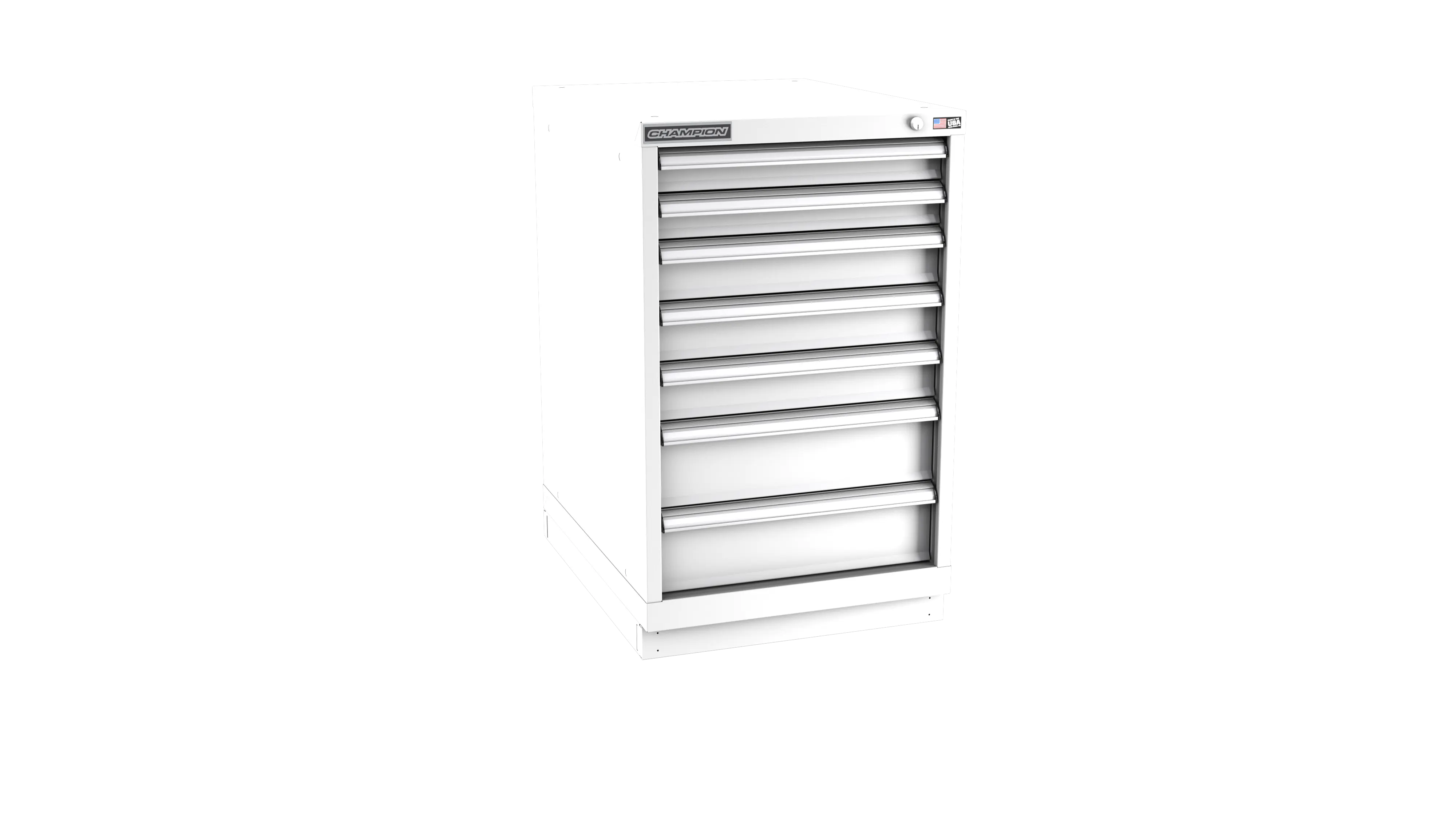 Champion Tool 7-Drawer Modular Cabinet, 22-3/16 W x 35-7/8 H x 28-1/2 D in, 5-1/8 D in Drawer Height - CM NW1500-0701-ILC-FTB Champion Tool Storage