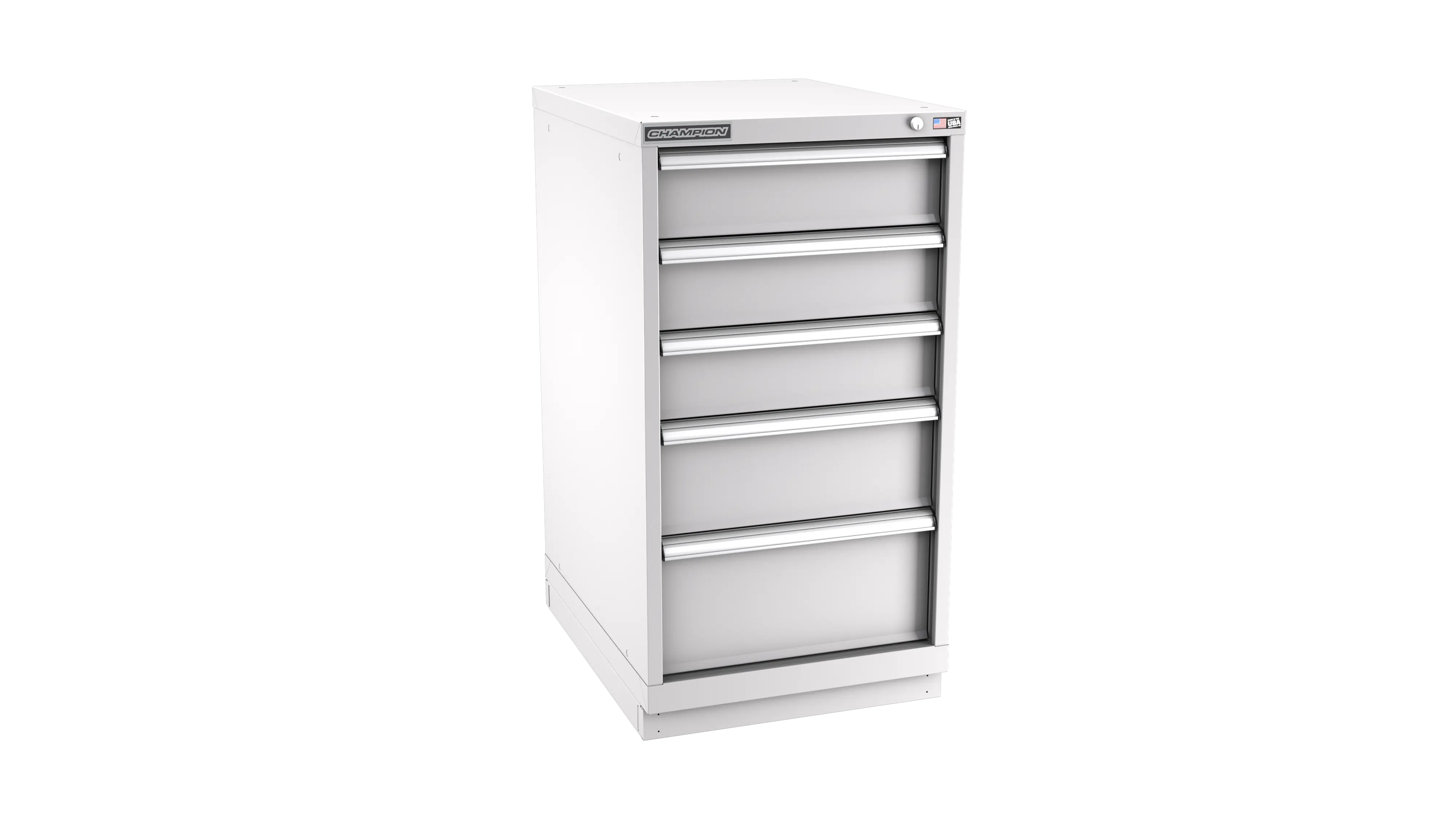 Champion Tool 5-Drawer Metal Modular Storage Cabinet with 25 Internal Compartments, 22-3/16 W x 41-3/4 H x 28-1/2 D in - CM NW1800-0502-ILC-FTB Champion Tool Storage