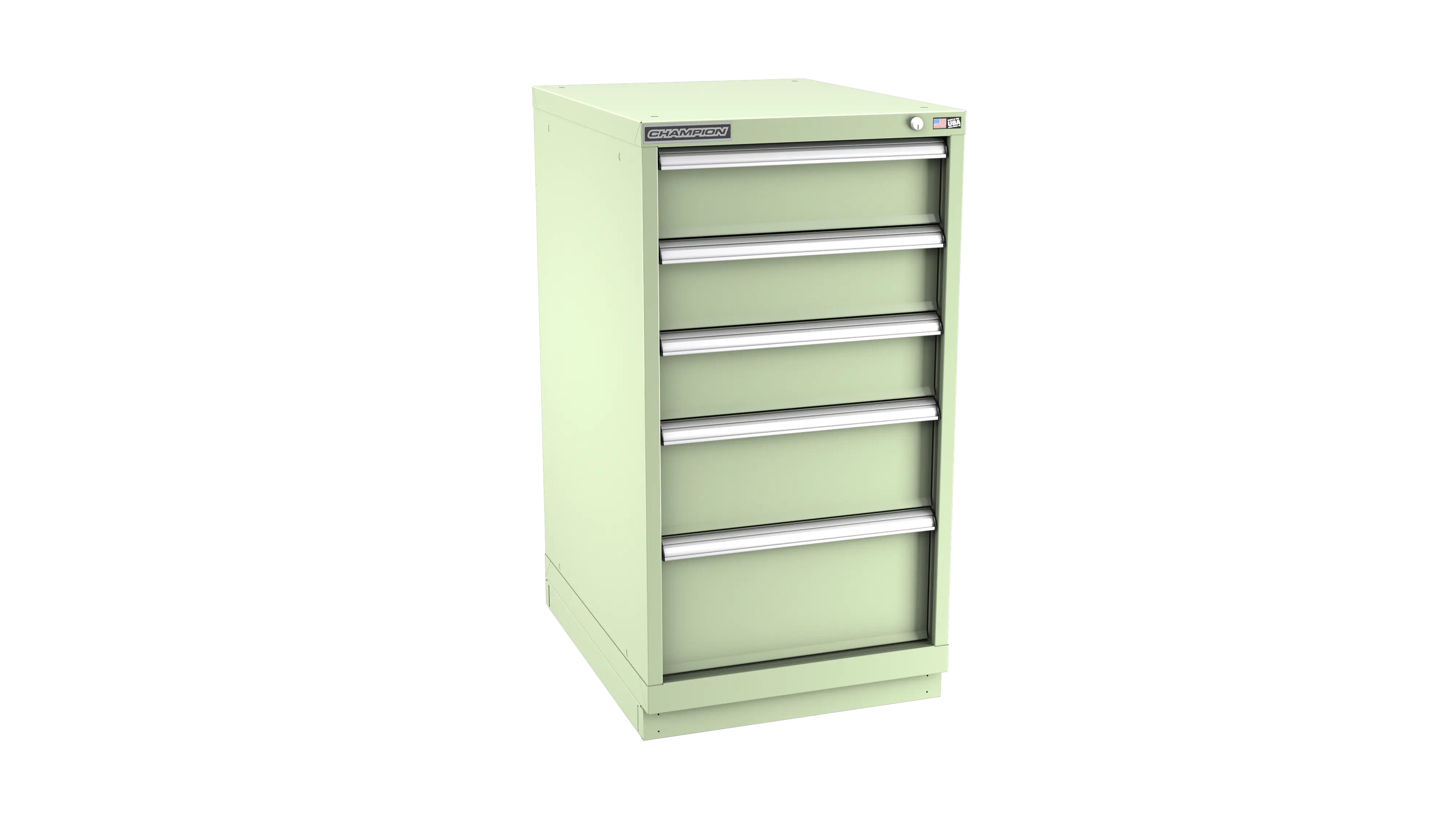 Champion Tool 5-Drawer Metal Modular Storage Cabinet with 25 Internal Compartments, 22-3/16 W x 41-3/4 H x 28-1/2 D in - CM NW1800-0502-ILC-FTB Champion Tool Storage