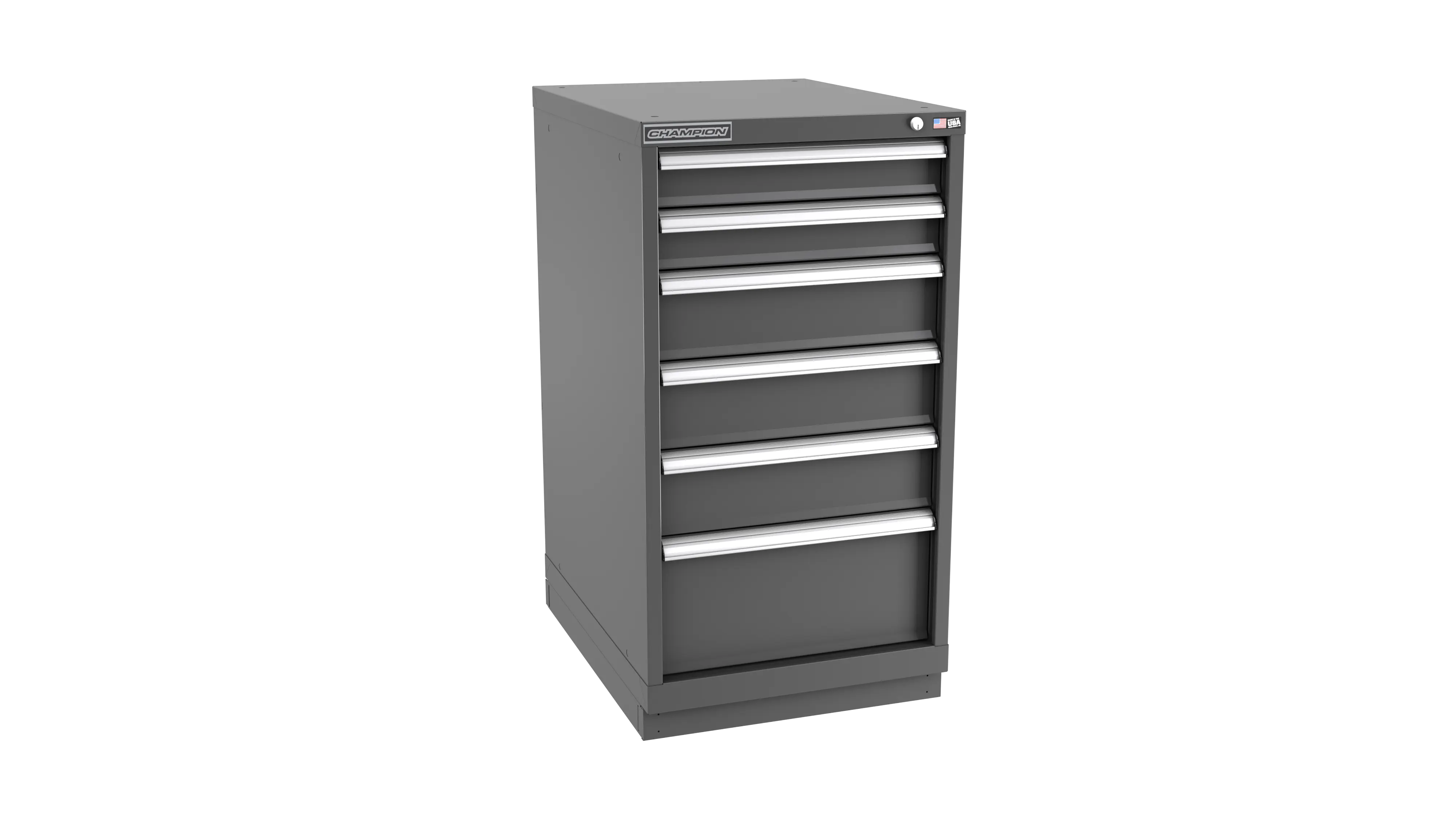 Champion Tool 6-Drawer Modular Cabinet, 22-3/16 W x 41-3/4 H x 28-1/2 D in - CM NW1800-0601-ILC-FTB Champion Tool Storage