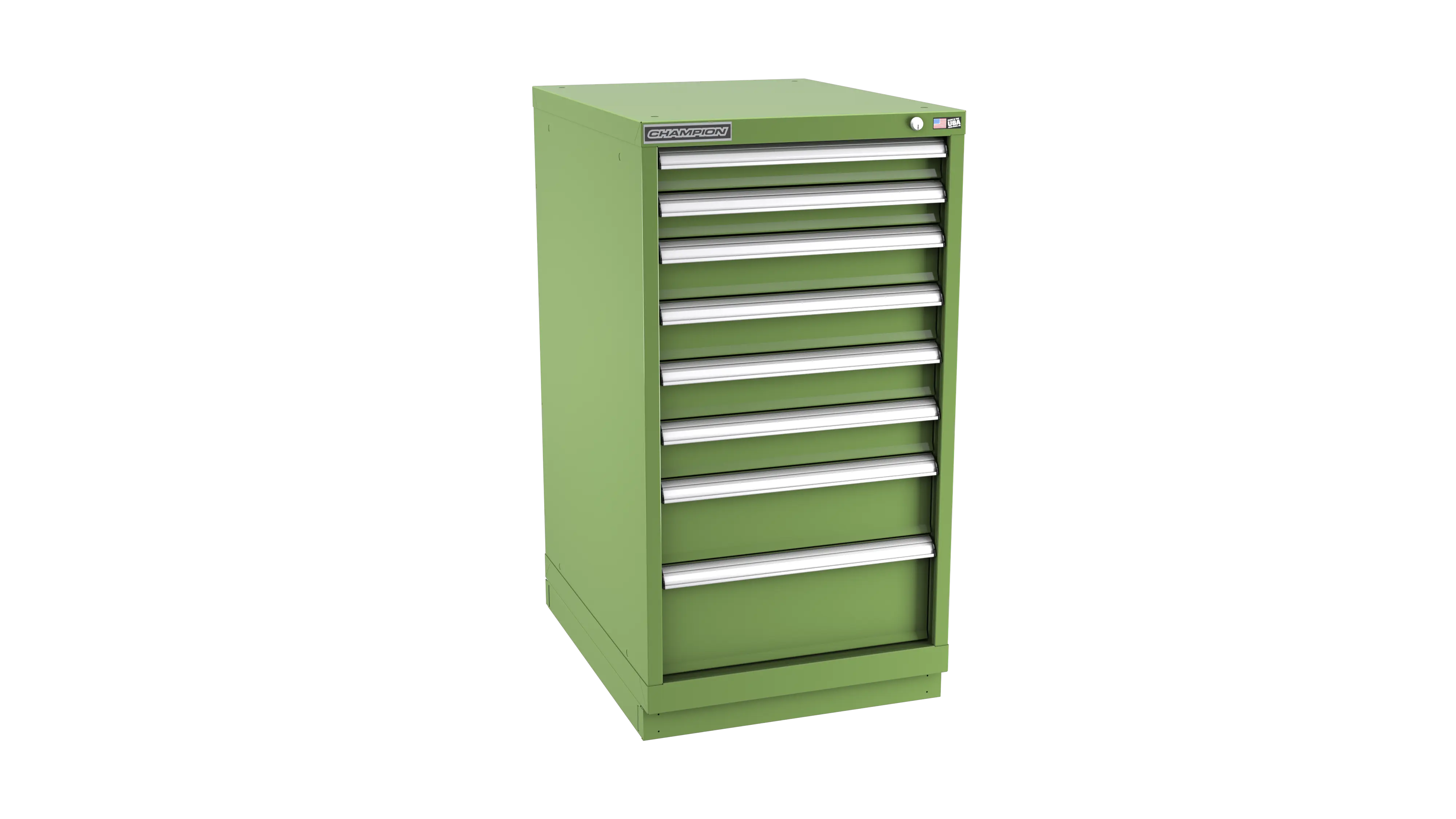 Champion Tool 8-Drawer Modular Cabinet, 22-3/16 W x 41-3/4 H x 28-1/2 D in - CM NW1800-0801-ILC-FTB Champion Tool Storage