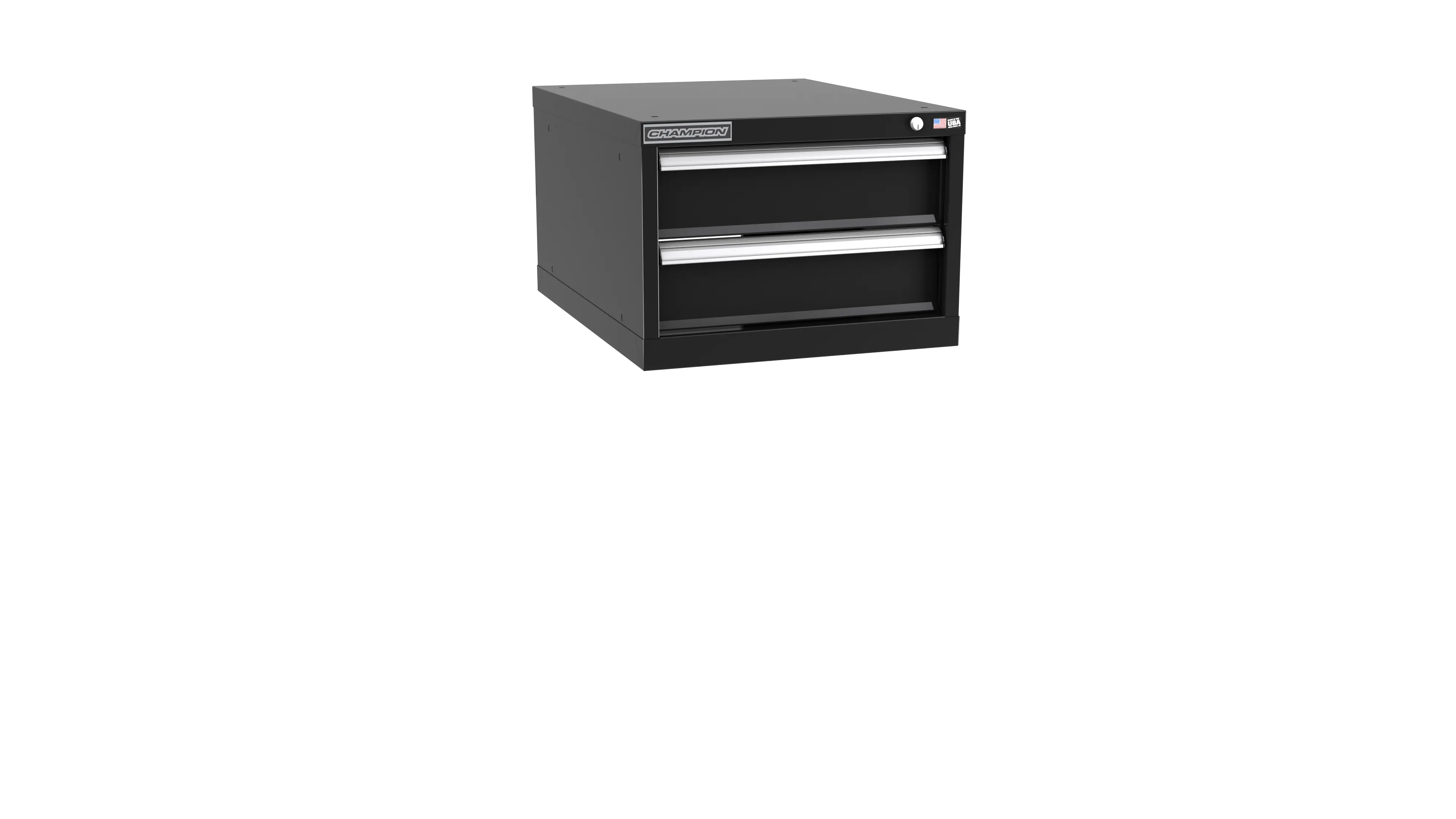 Champion Tool 2-Drawer Modular Cabinet, 22-3/16 W x 15-3/4 H x 28-1/2 D in, 5-1/8 D in Drawer Height - CM NW600-0201-ILC Champion Tool Storage