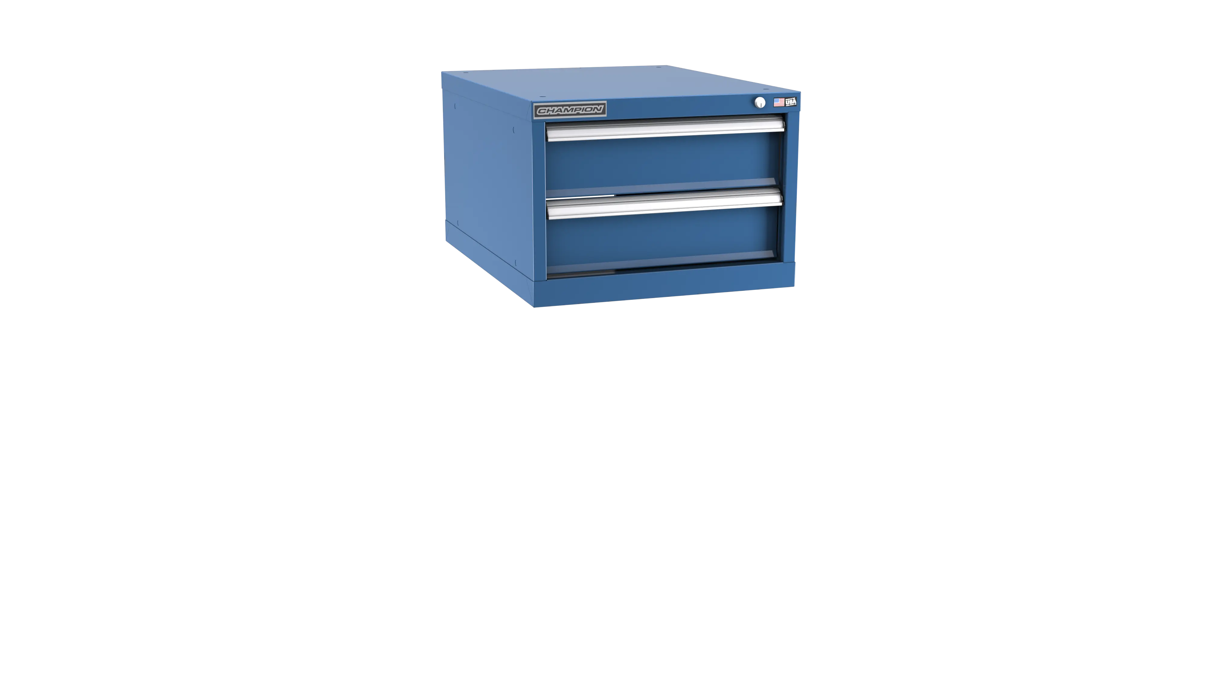 Champion Tool 2-Drawer Modular Cabinet, 22-3/16 W x 15-3/4 H x 28-1/2 D in, 5-1/8 D in Drawer Height - CM NW600-0201-ILC Champion Tool Storage