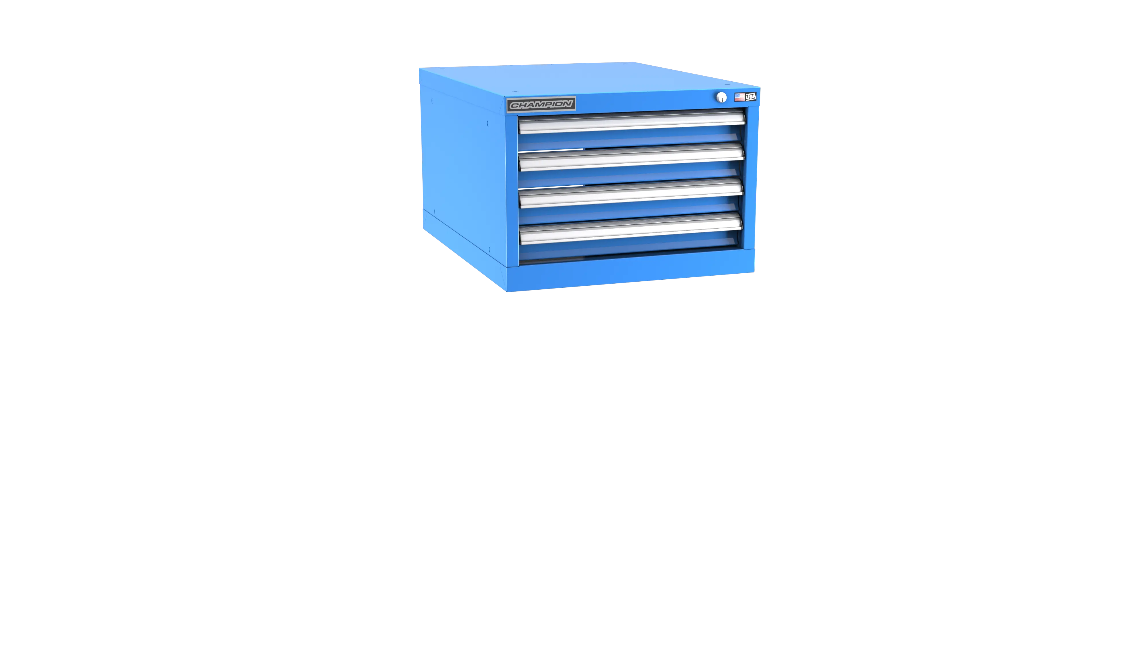 Champion Tool 4-Drawer Modular Cabinet, 22-3/16 W x 15-3/4 H x 28-1/2 D in - CM NW600-0401-ILC Champion Tool Storage