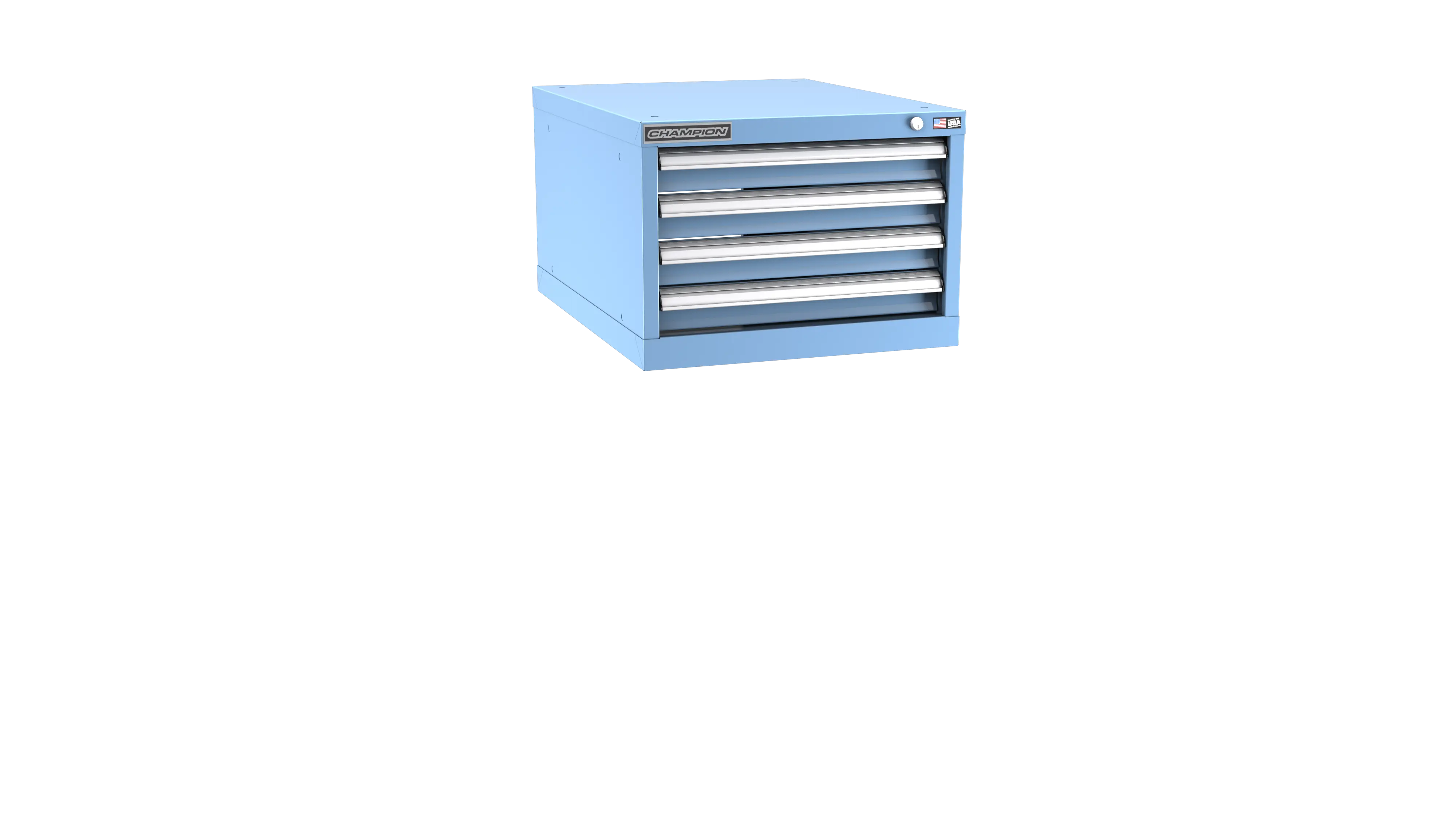 Champion Tool 4-Drawer Modular Cabinet, 22-3/16 W x 15-3/4 H x 28-1/2 D in - CM NW600-0401-ILC Champion Tool Storage
