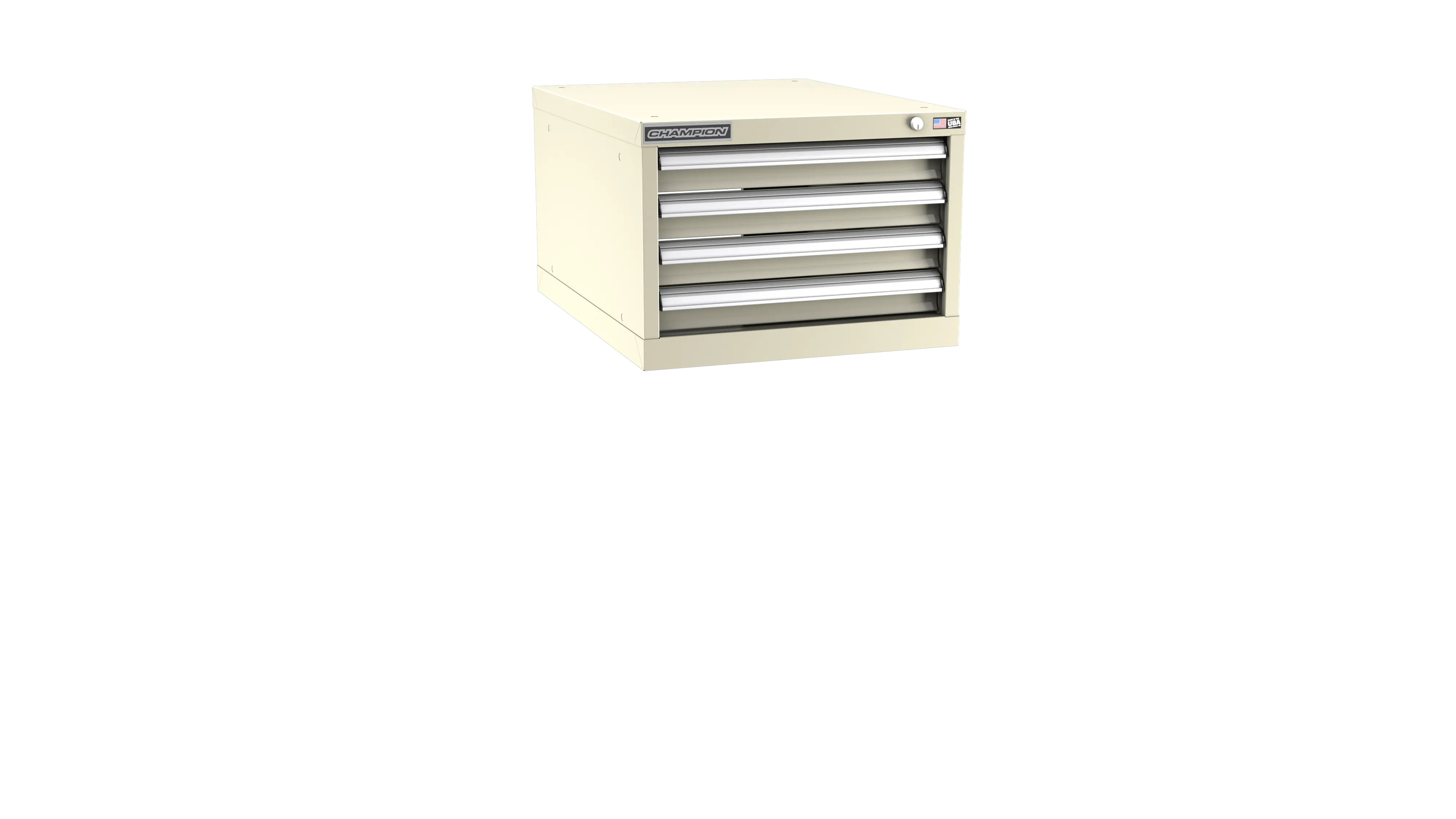 Champion Tool 4-Drawer Modular Cabinet, 22-3/16 W x 15-3/4 H x 28-1/2 D in - CM NW600-0401-ILC Champion Tool Storage
