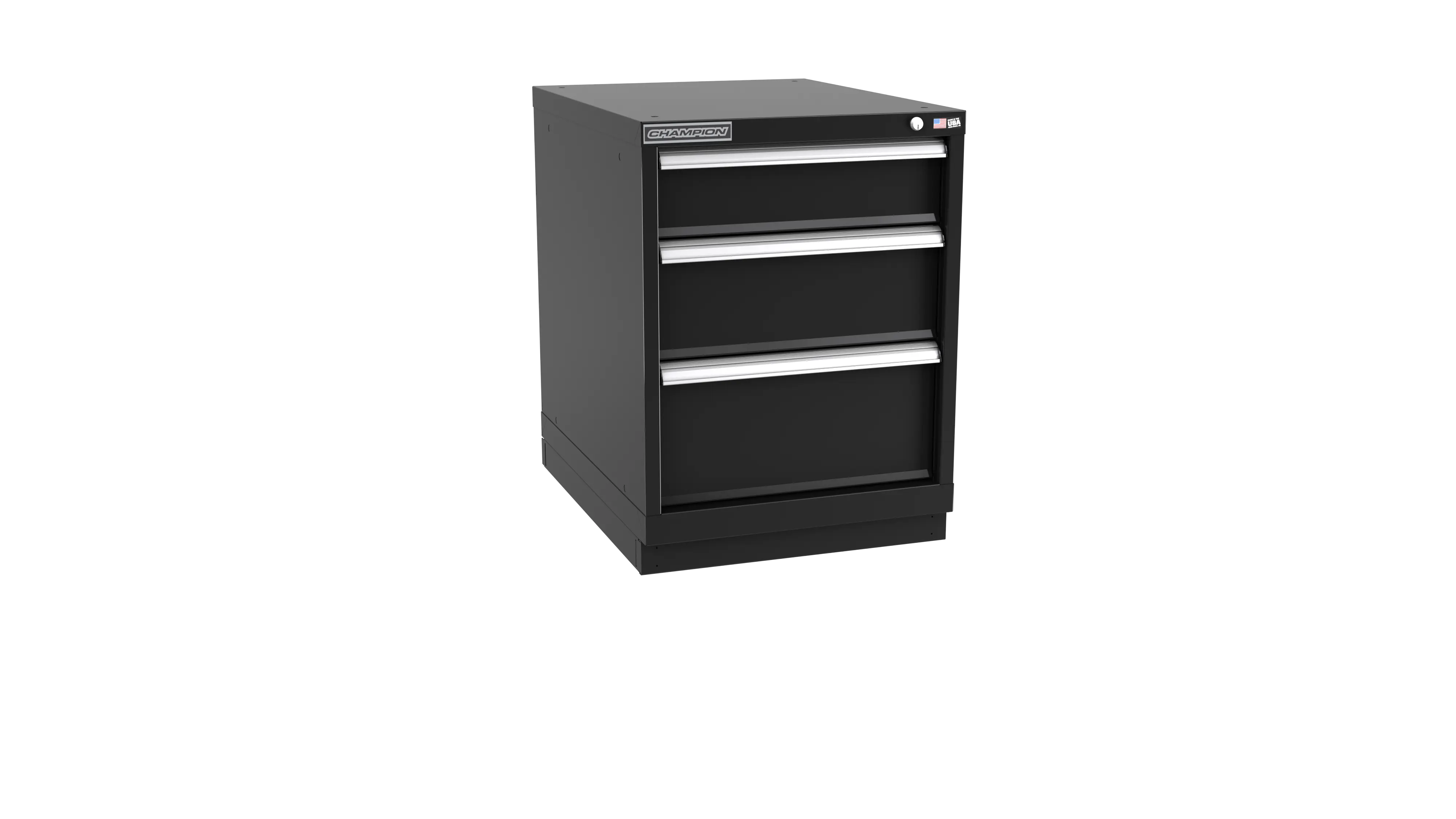 Champion Tool 3-Drawer Modular Cabinet, 22-3/16 W x 29-7/8 H x 22-1/2 D in - CM NWS1200-0301-ILC-FTB Champion Tool Storage