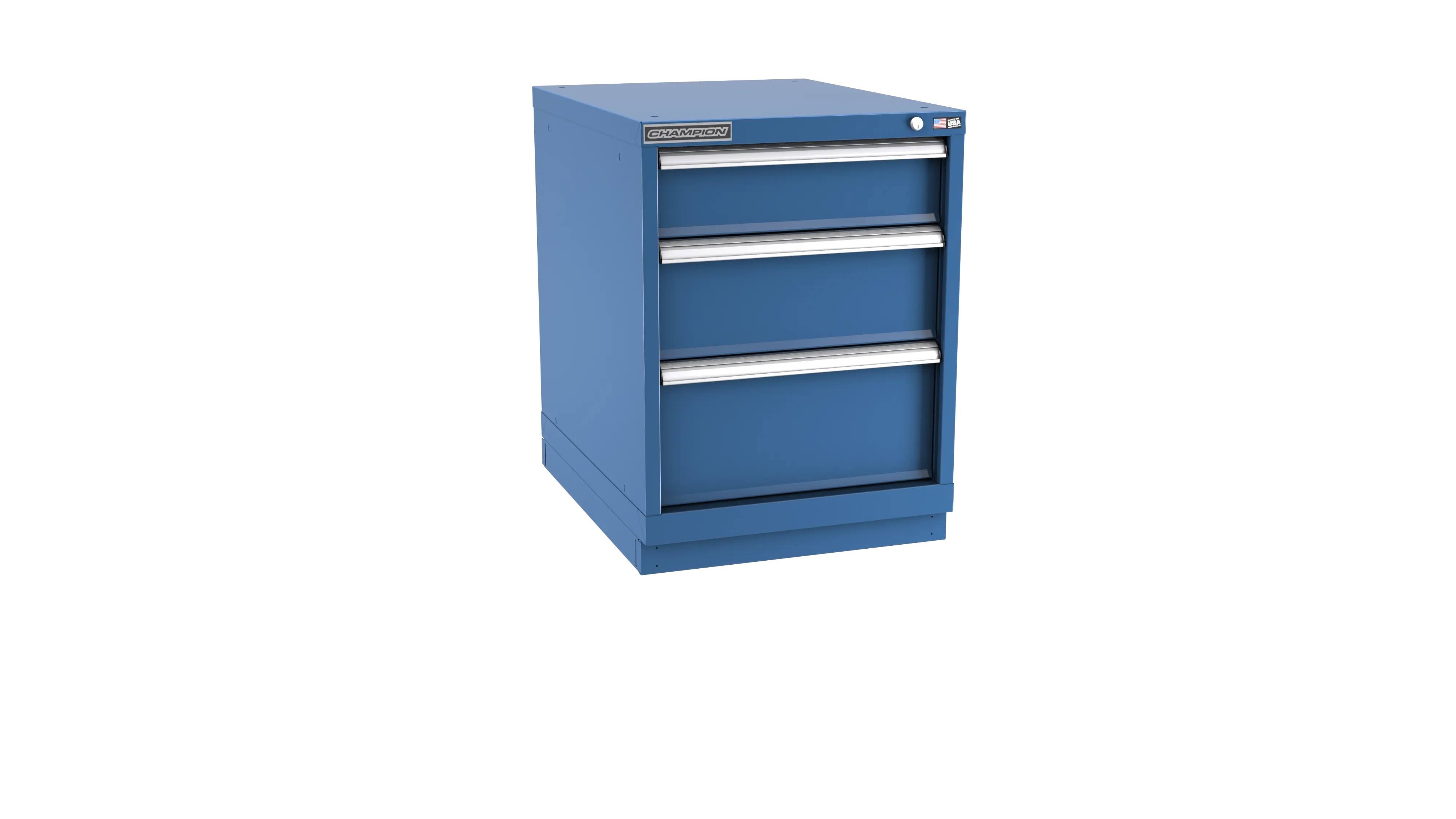 Champion Tool 3-Drawer Modular Cabinet, 22-3/16 W x 29-7/8 H x 22-1/2 D in - CM NWS1200-0301-ILC-FTB Champion Tool Storage