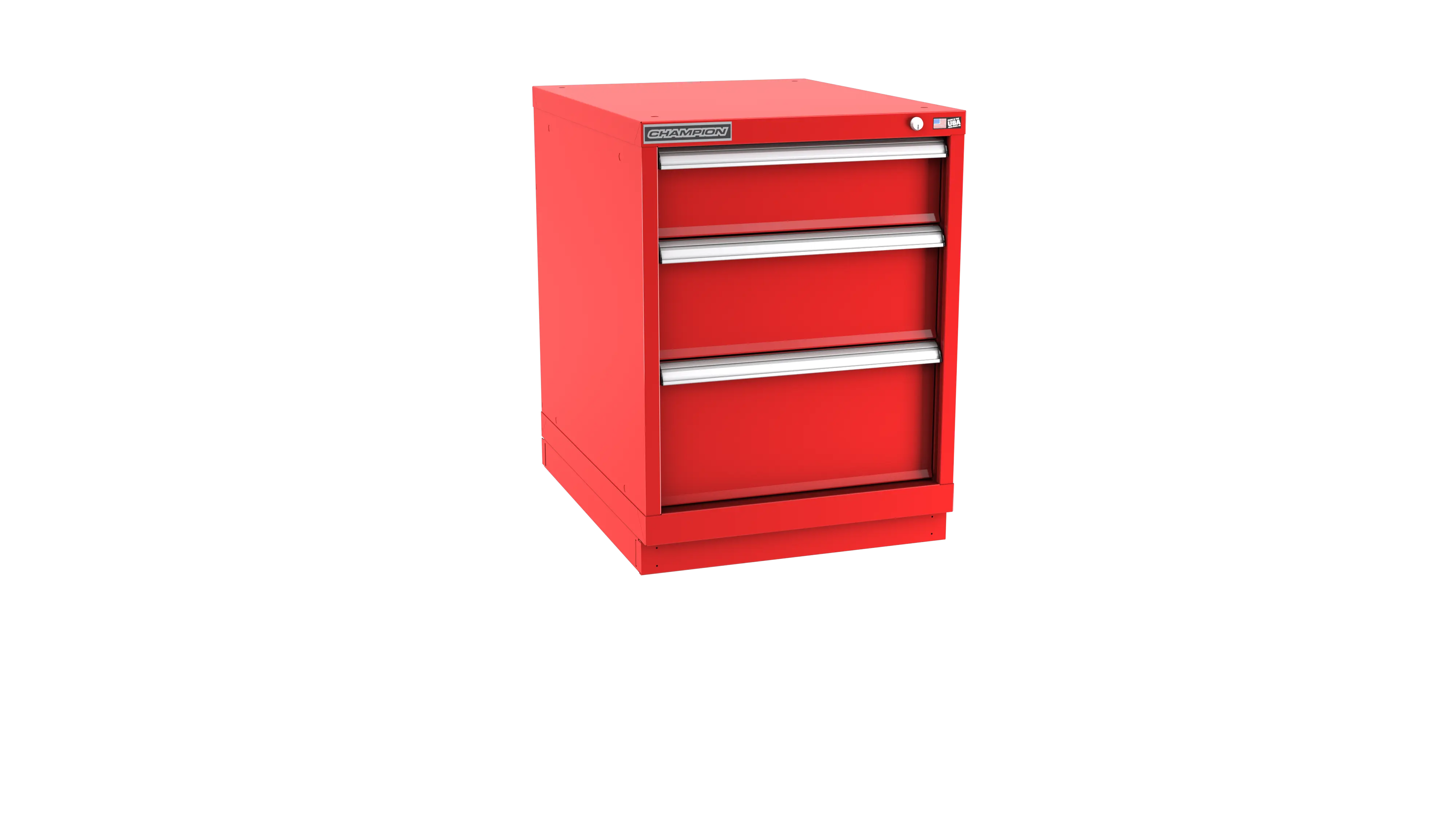 Champion Tool 3-Drawer Modular Cabinet, 22-3/16 W x 29-7/8 H x 22-1/2 D in - CM NWS1200-0301-ILC-FTB Champion Tool Storage
