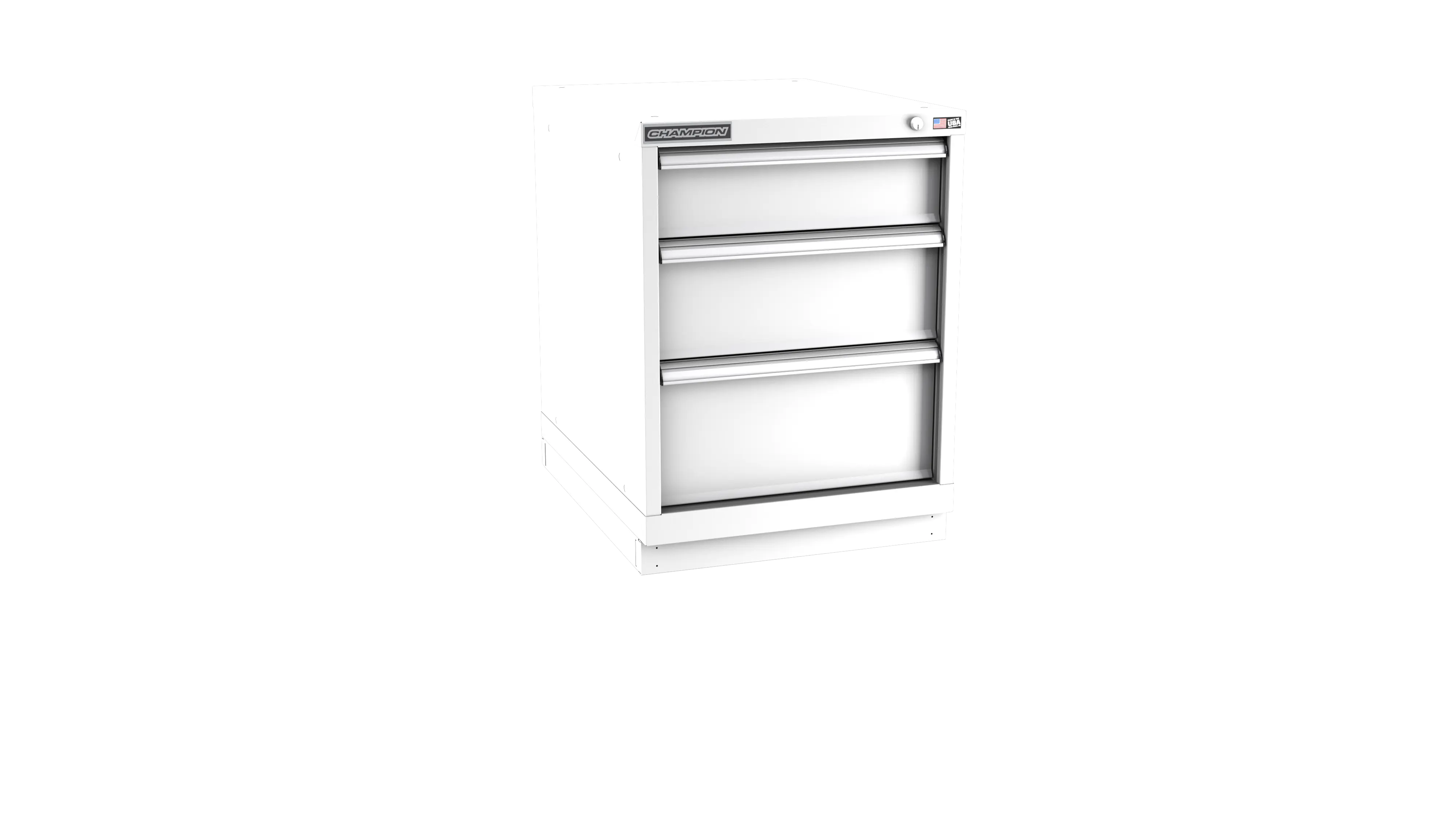 Champion Tool 3-Drawer Modular Cabinet, 22-3/16 W x 29-7/8 H x 22-1/2 D in - CM NWS1200-0301-ILC-FTB Champion Tool Storage