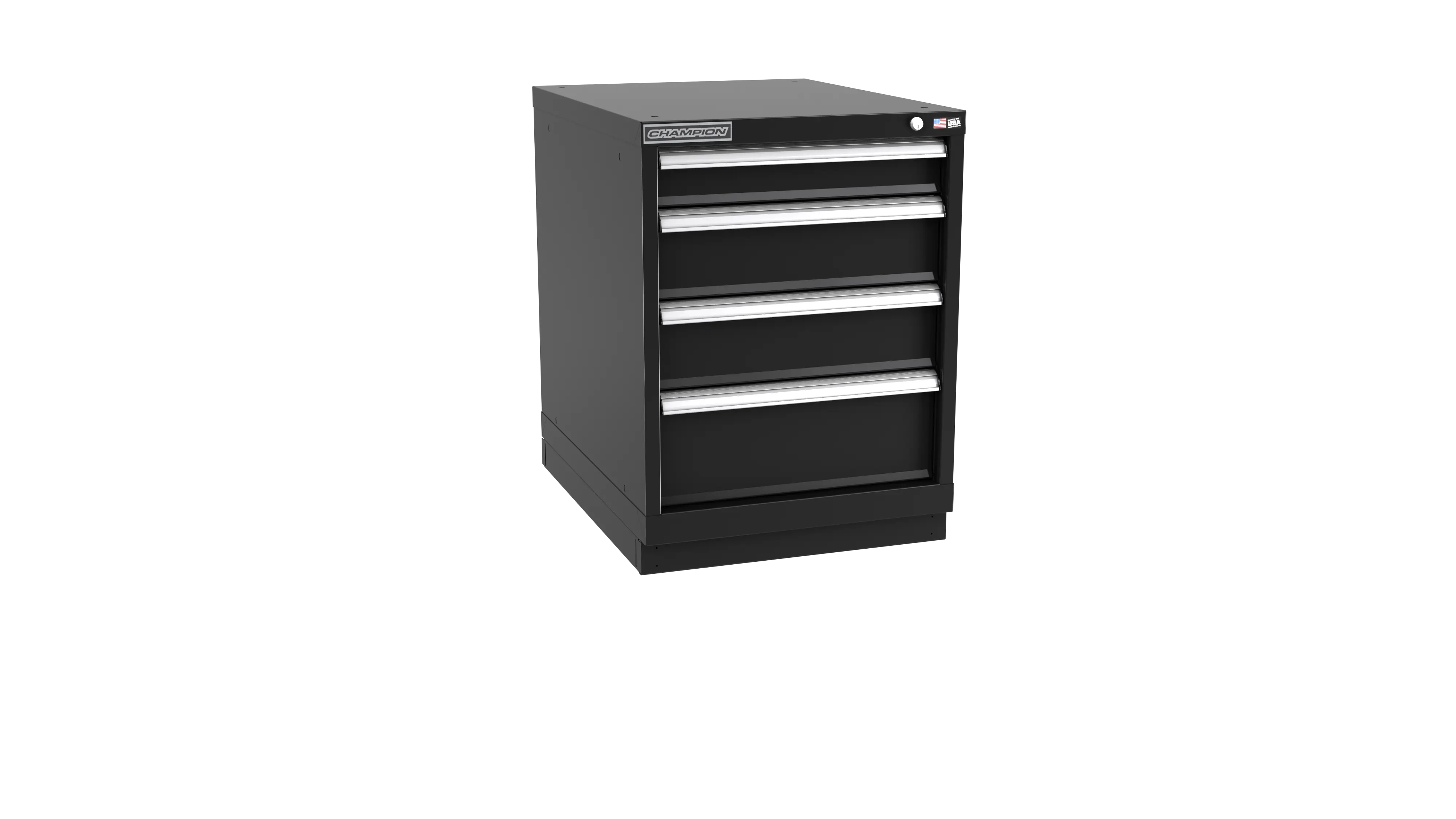 Champion Tool 4-Drawer Metal Modular Storage Cabinet with 33 Internal Compartments, 22-3/16 W x 29-7/8 H x 22-1/2 D in - CM NWS1200-0401-ILC-FTB Champion Tool Storage