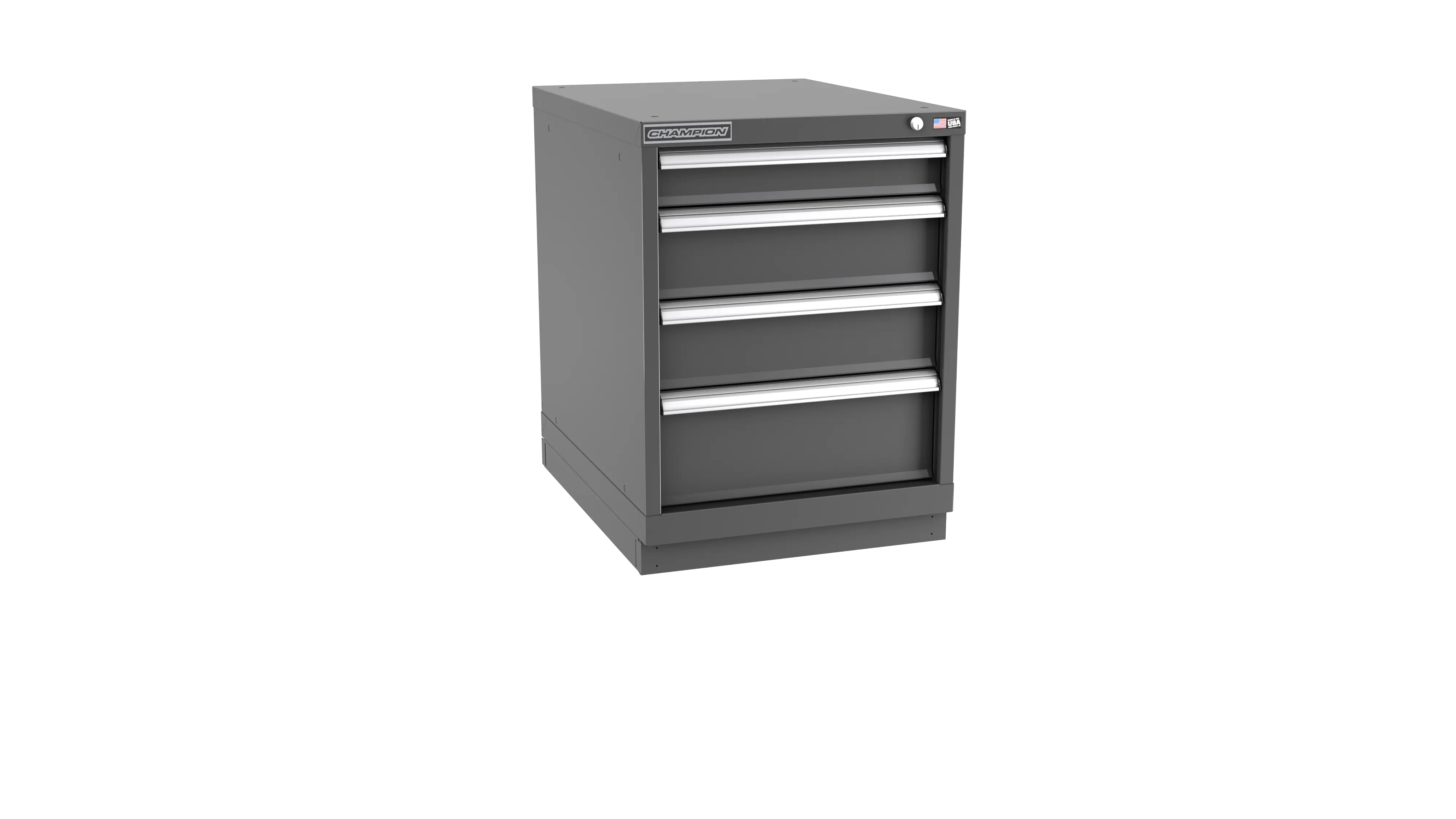 Champion Tool 4-Drawer Metal Modular Storage Cabinet with 33 Internal Compartments, 22-3/16 W x 29-7/8 H x 22-1/2 D in - CM NWS1200-0401-ILC-FTB Champion Tool Storage