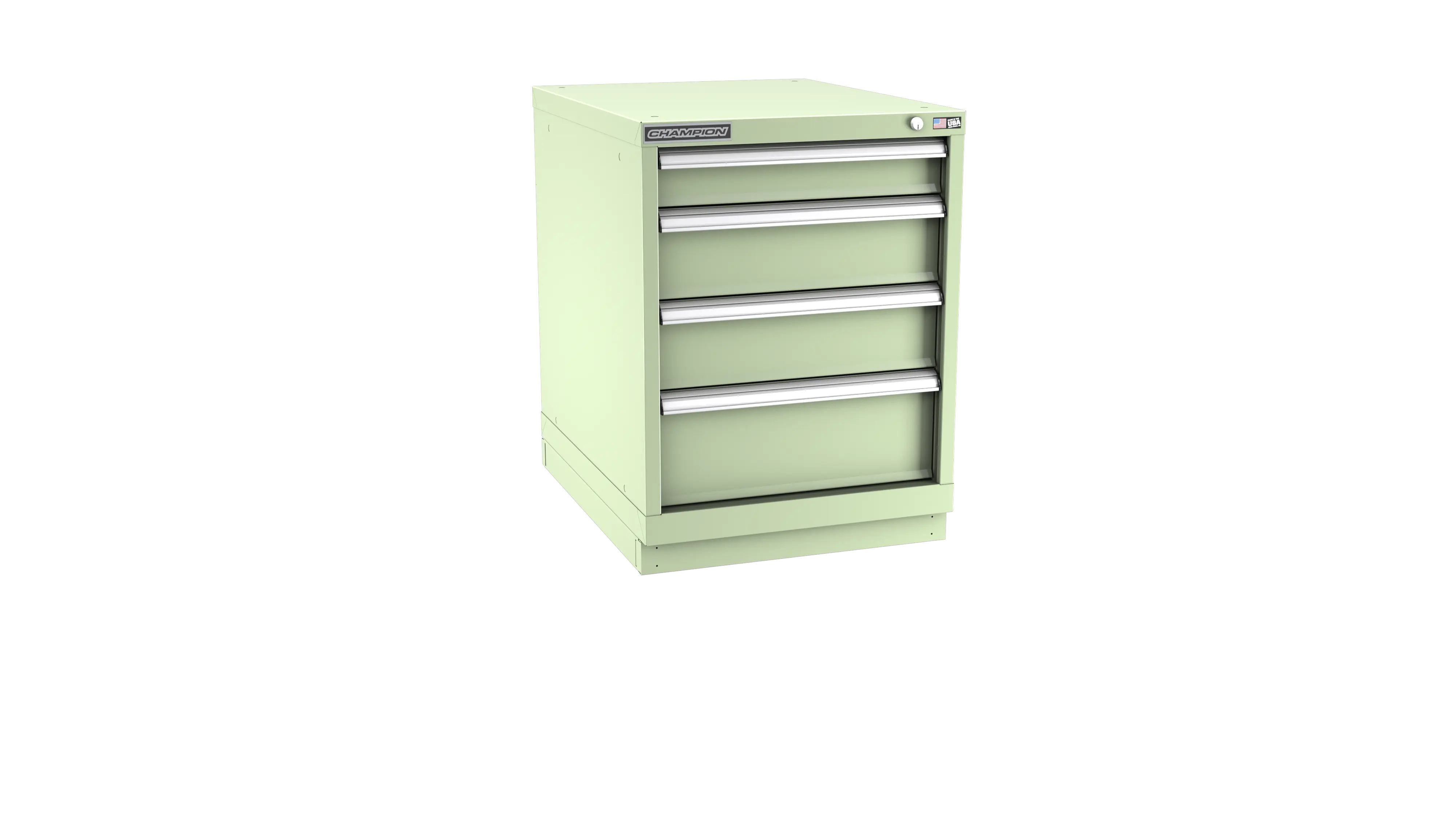Champion Tool 4-Drawer Metal Modular Storage Cabinet with 33 Internal Compartments, 22-3/16 W x 29-7/8 H x 22-1/2 D in - CM NWS1200-0401-ILC-FTB Champion Tool Storage